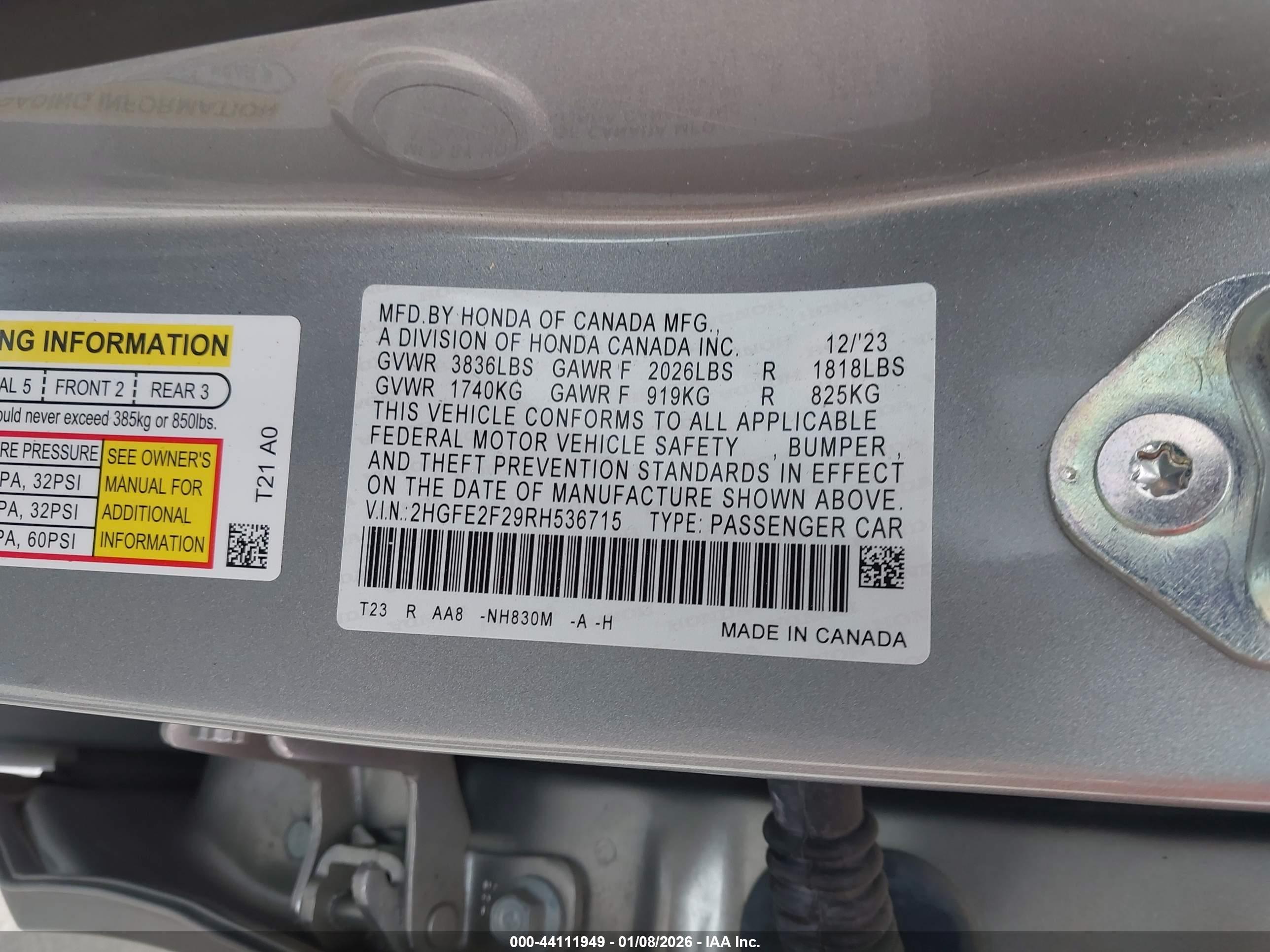 HONDA CIVIC image 9