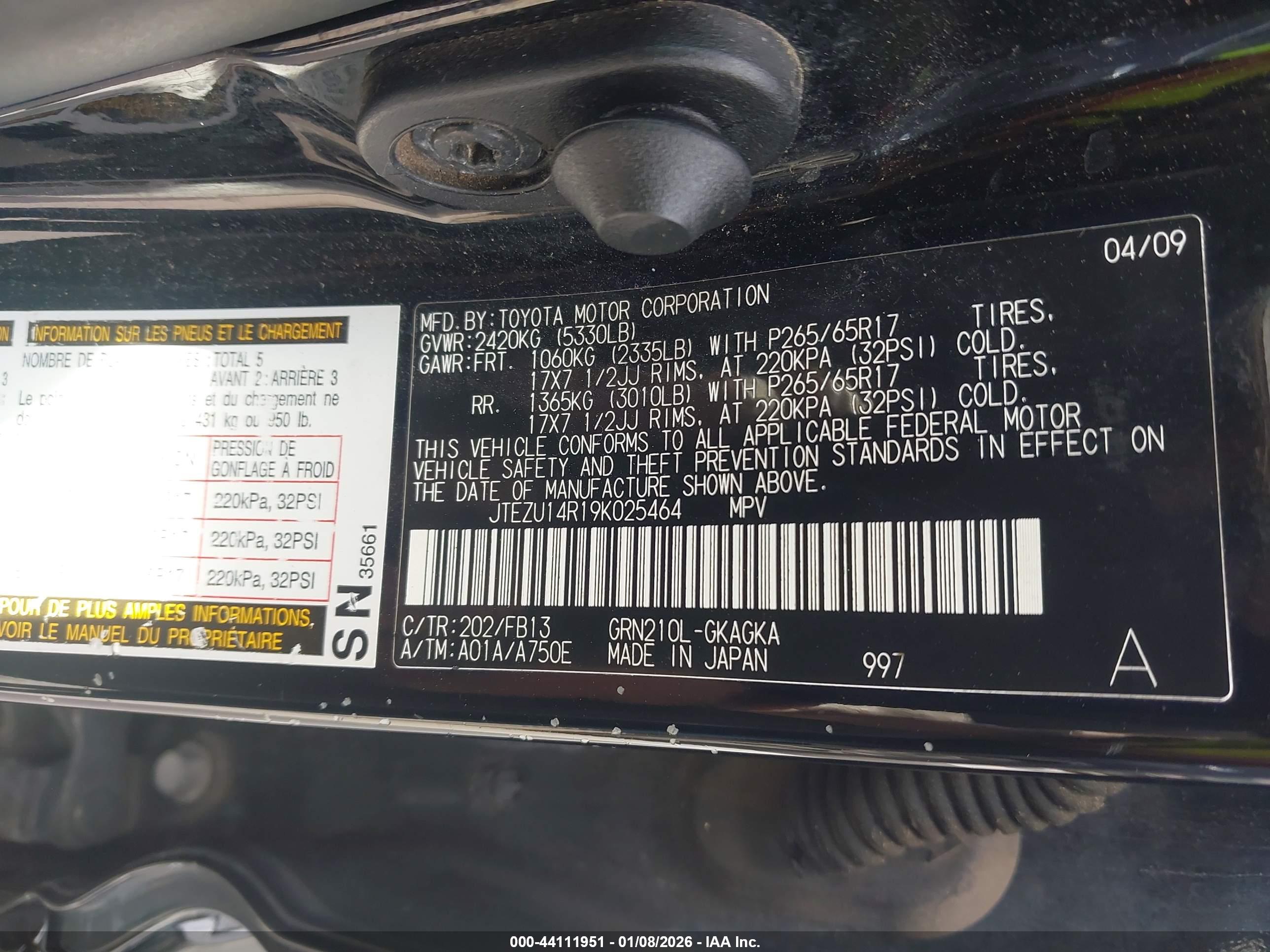 TOYOTA 4RUNNER image 9