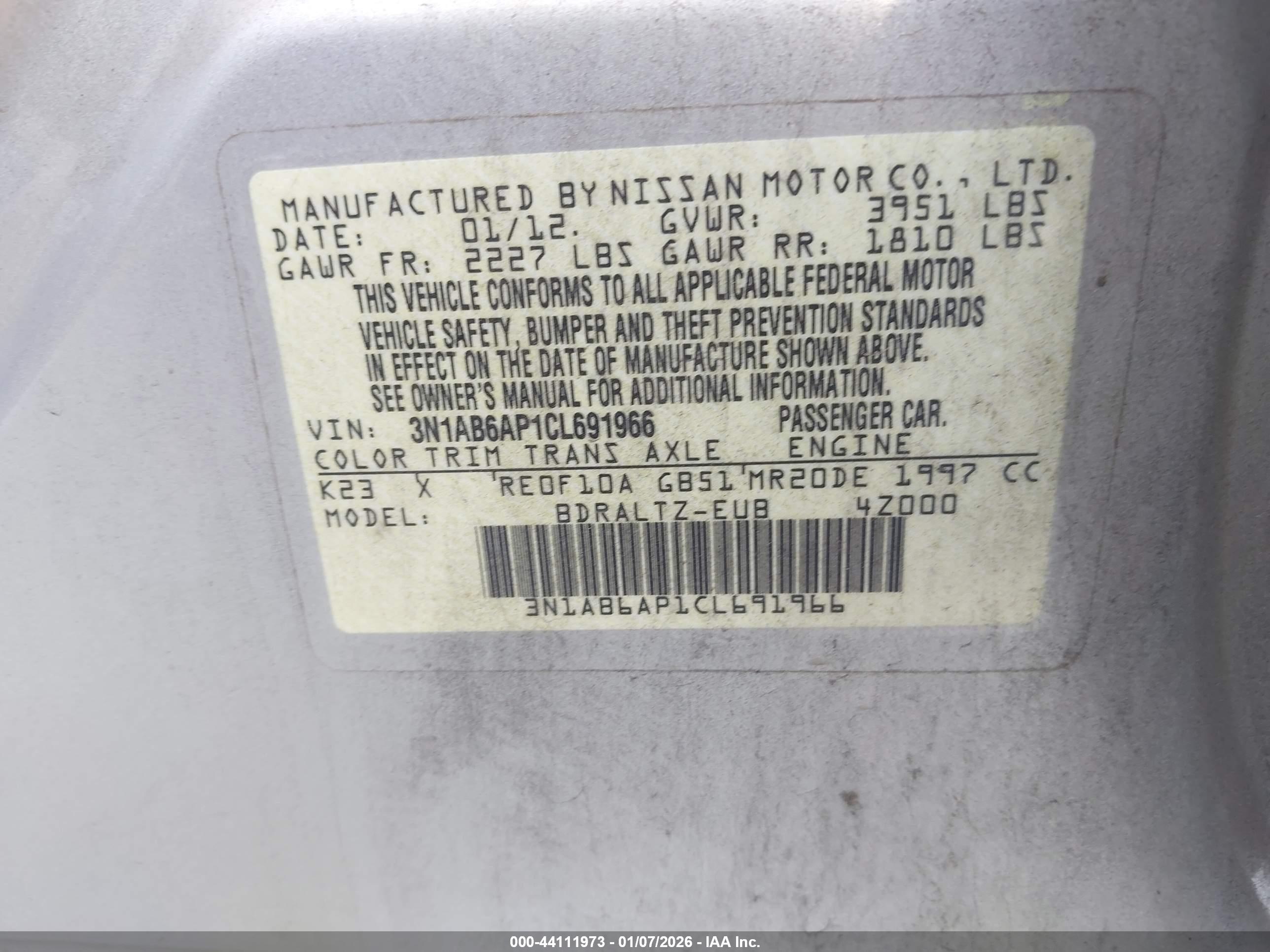 NISSAN SENTRA image 9