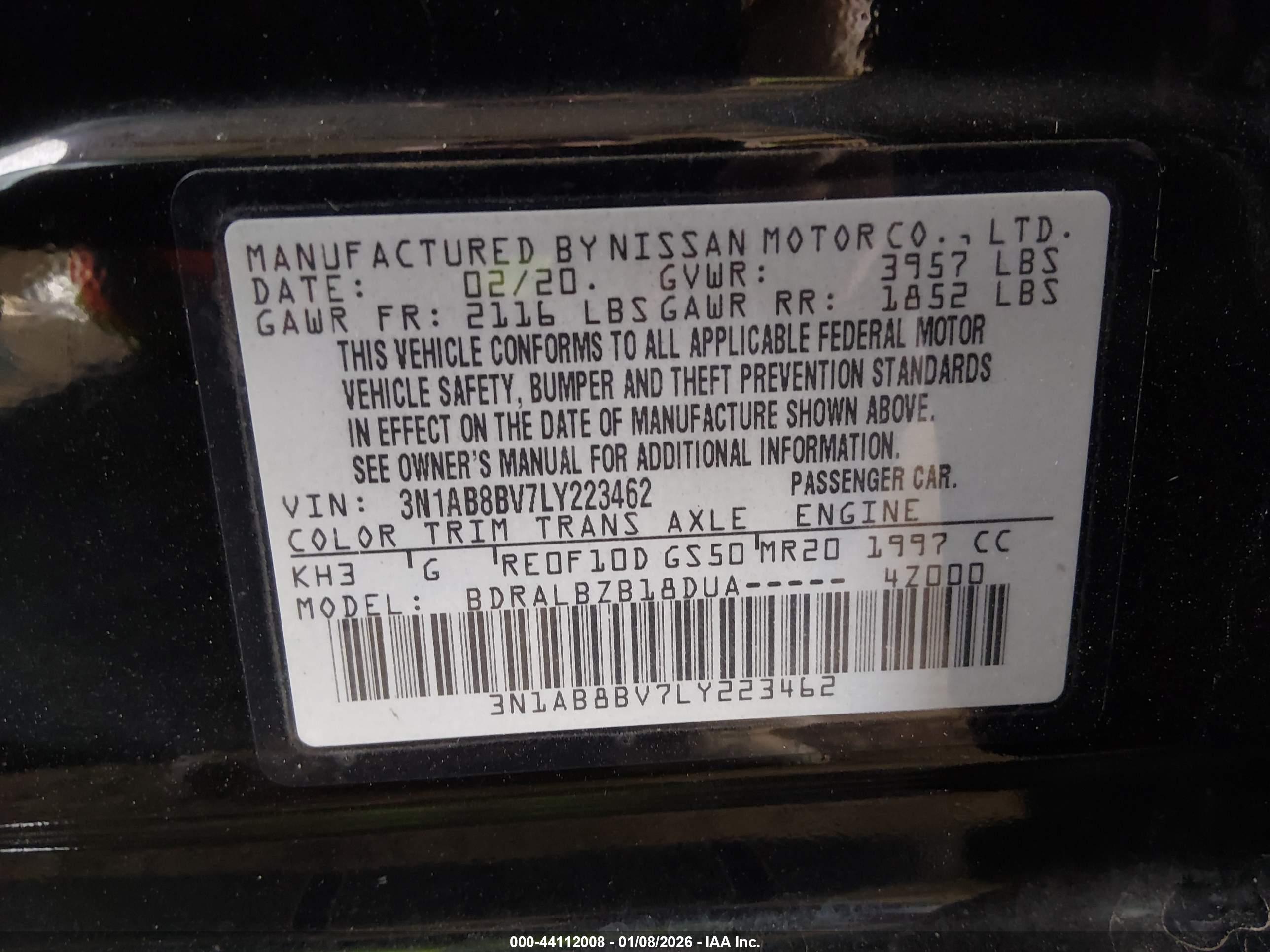 NISSAN SENTRA image 9
