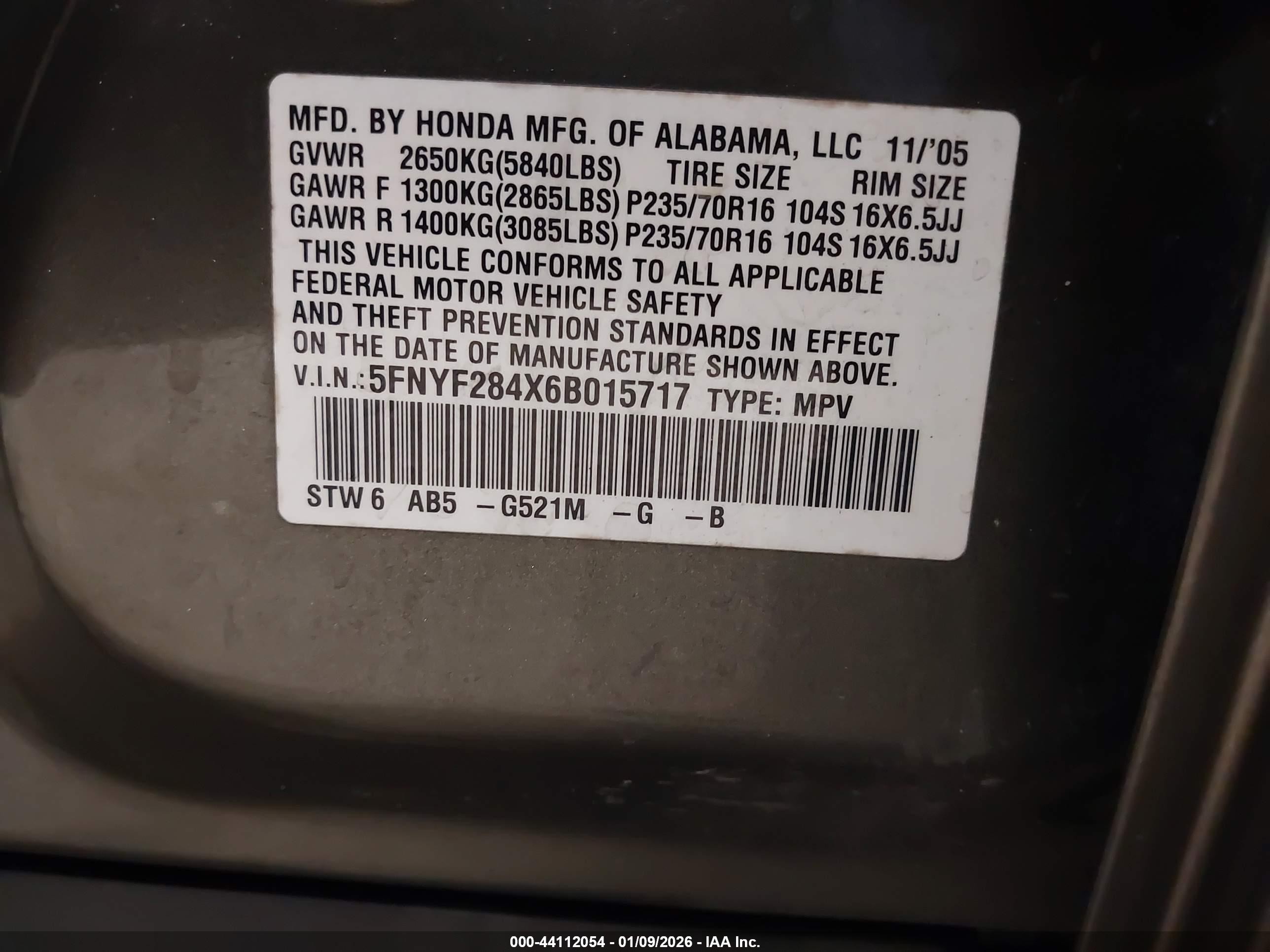 HONDA PILOT image 9