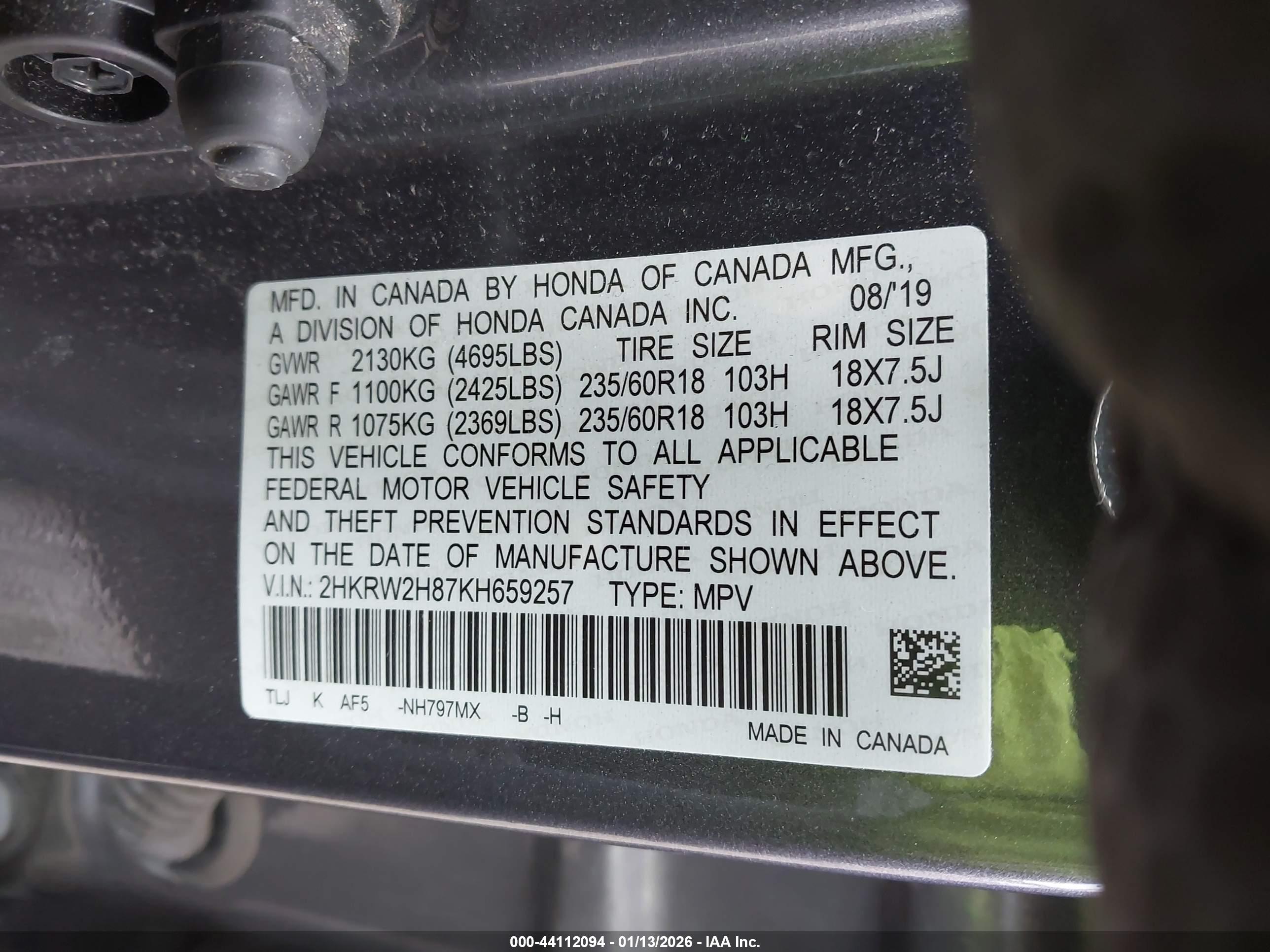 HONDA CR-V image 9