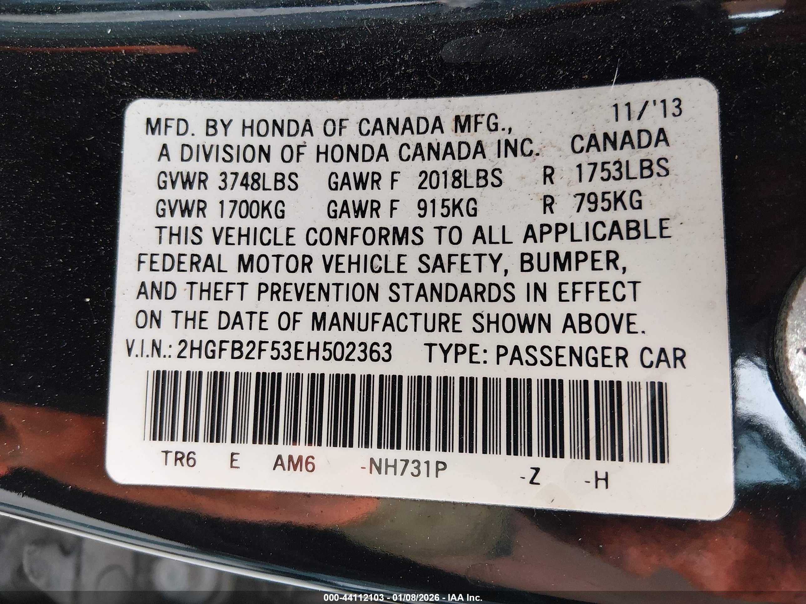 HONDA CIVIC image 9