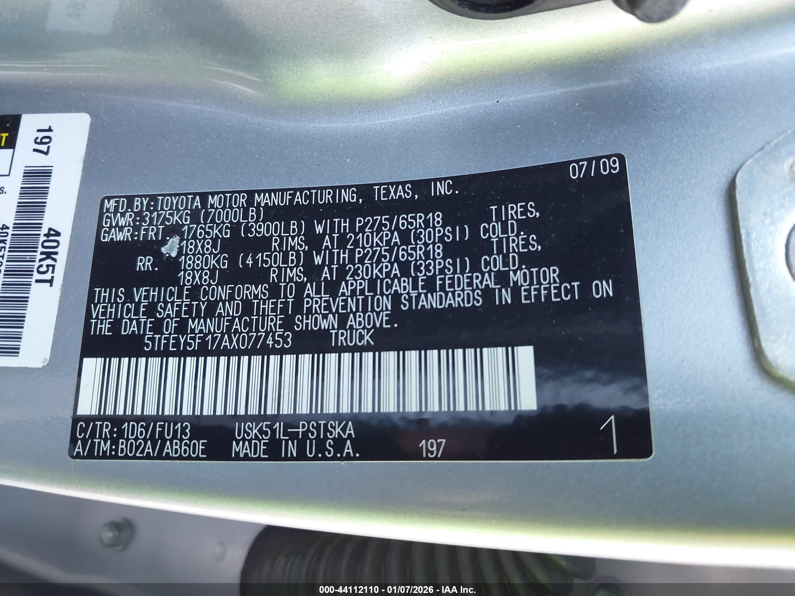 TOYOTA TUNDRA image 9