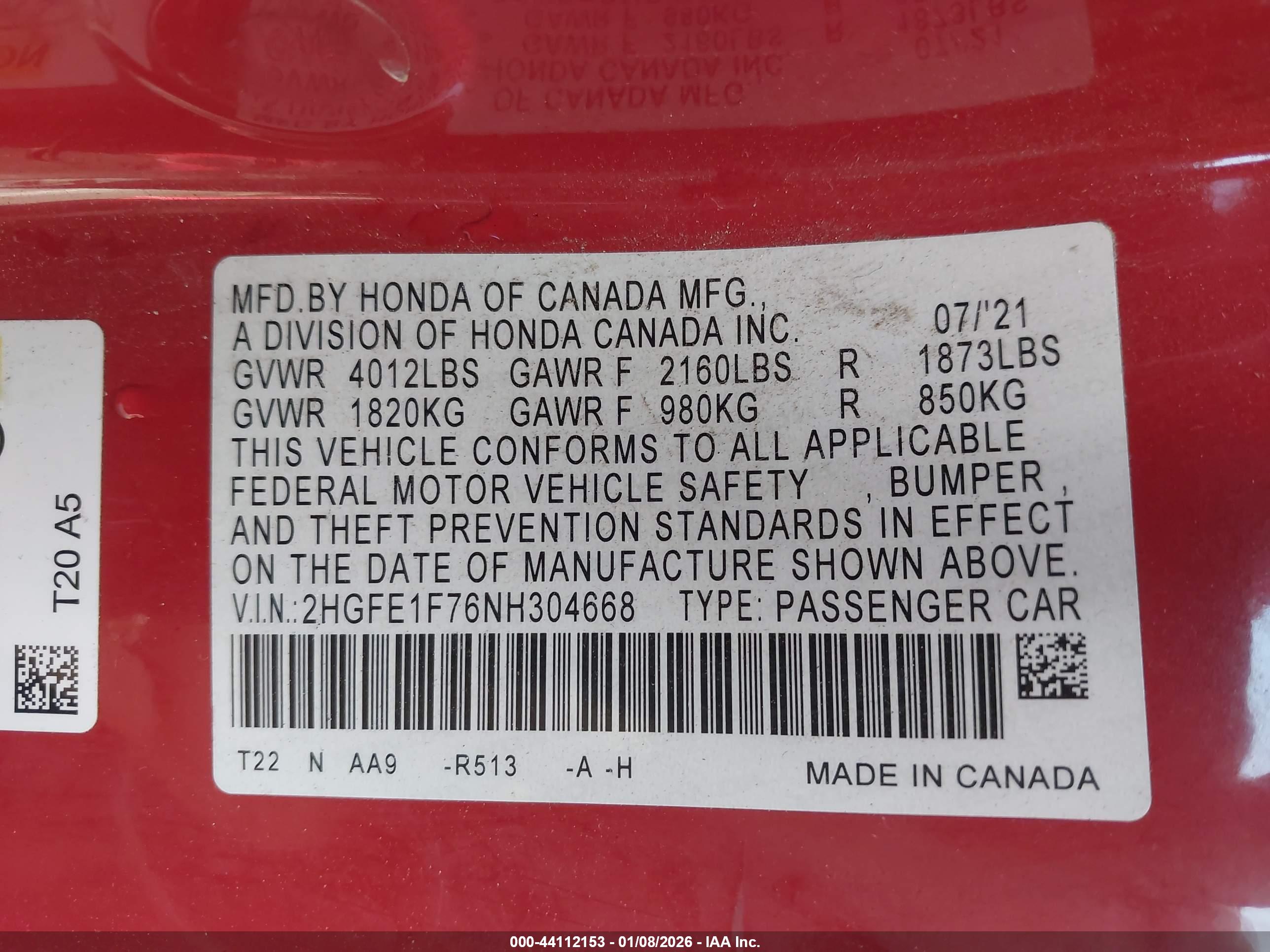 HONDA CIVIC image 9