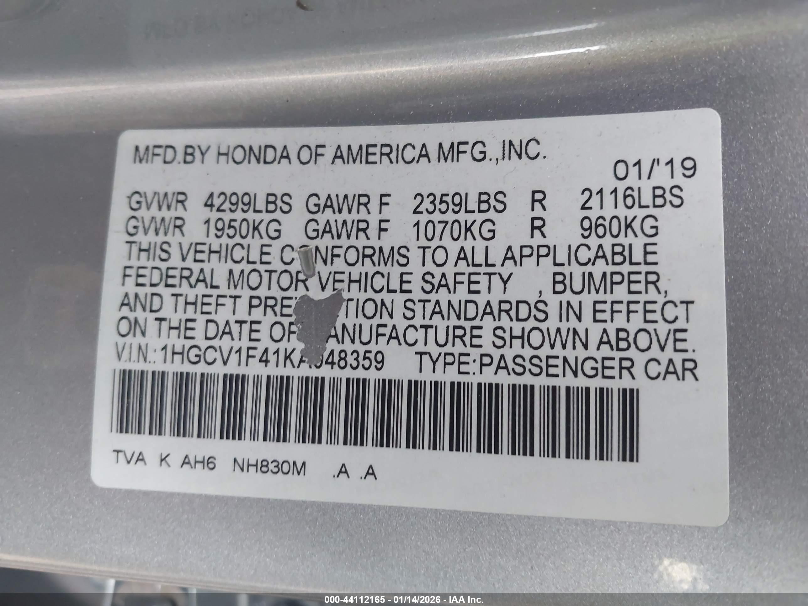 HONDA ACCORD image 9