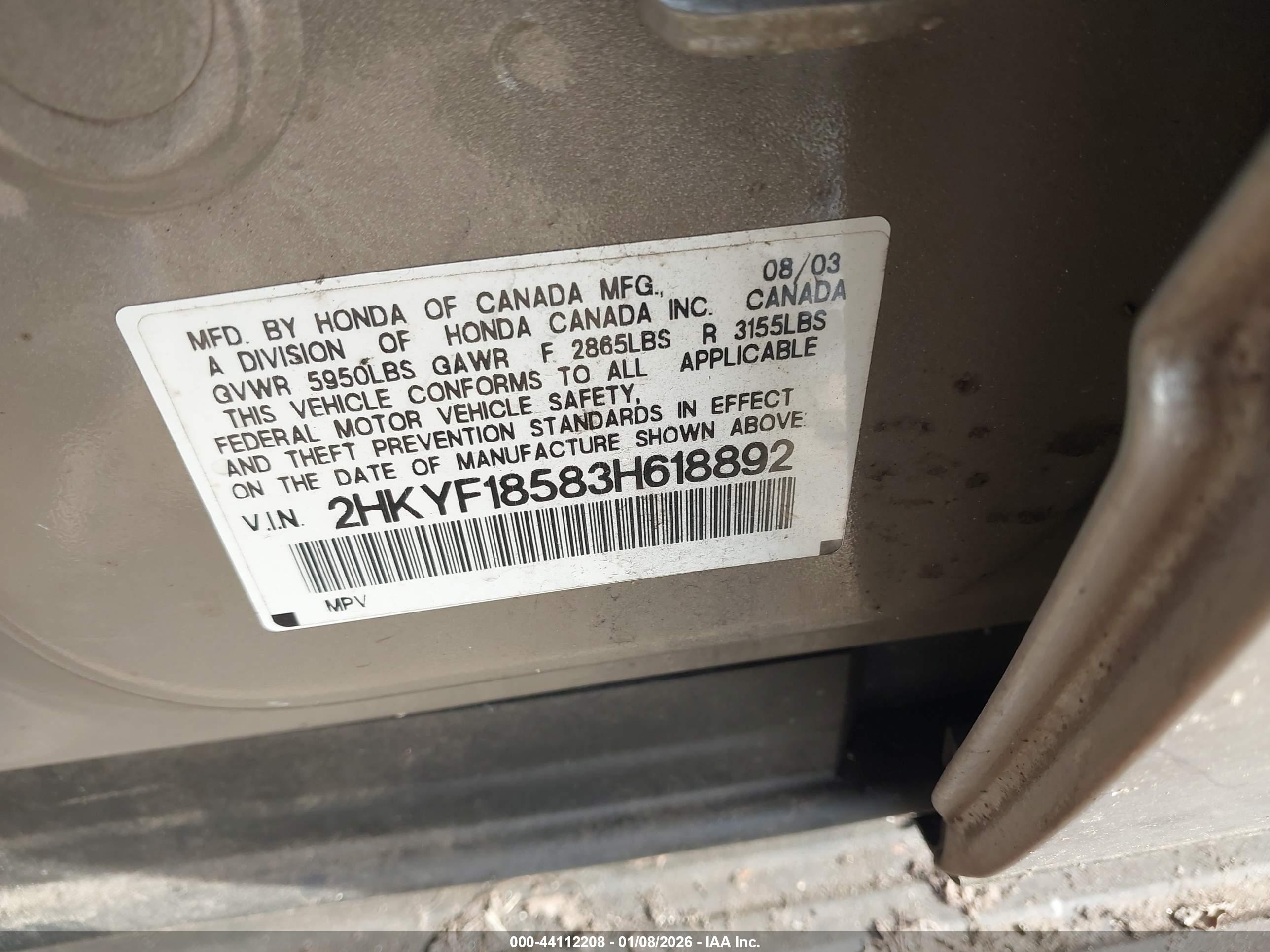 HONDA PILOT image 9