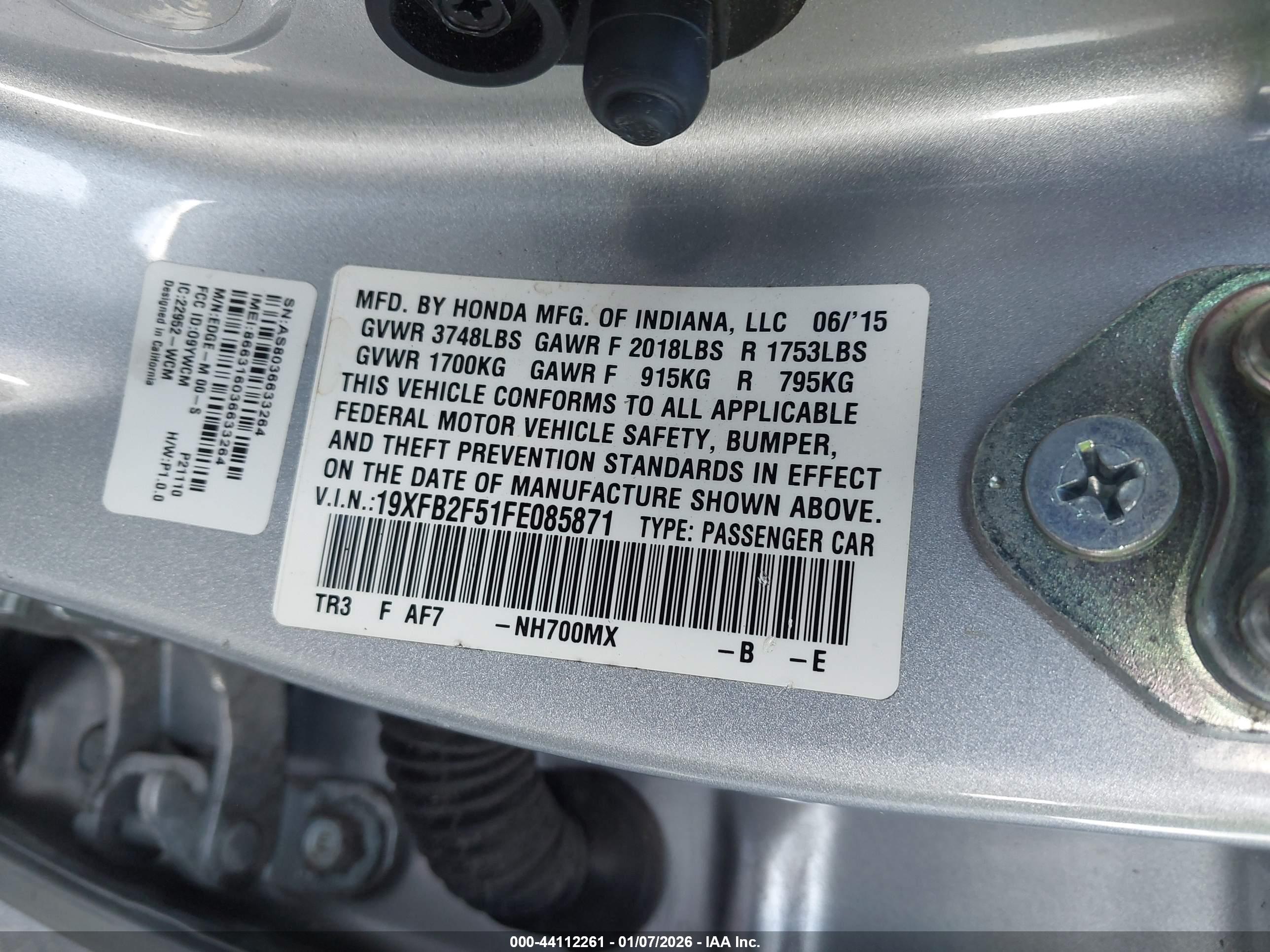 HONDA CIVIC image 9