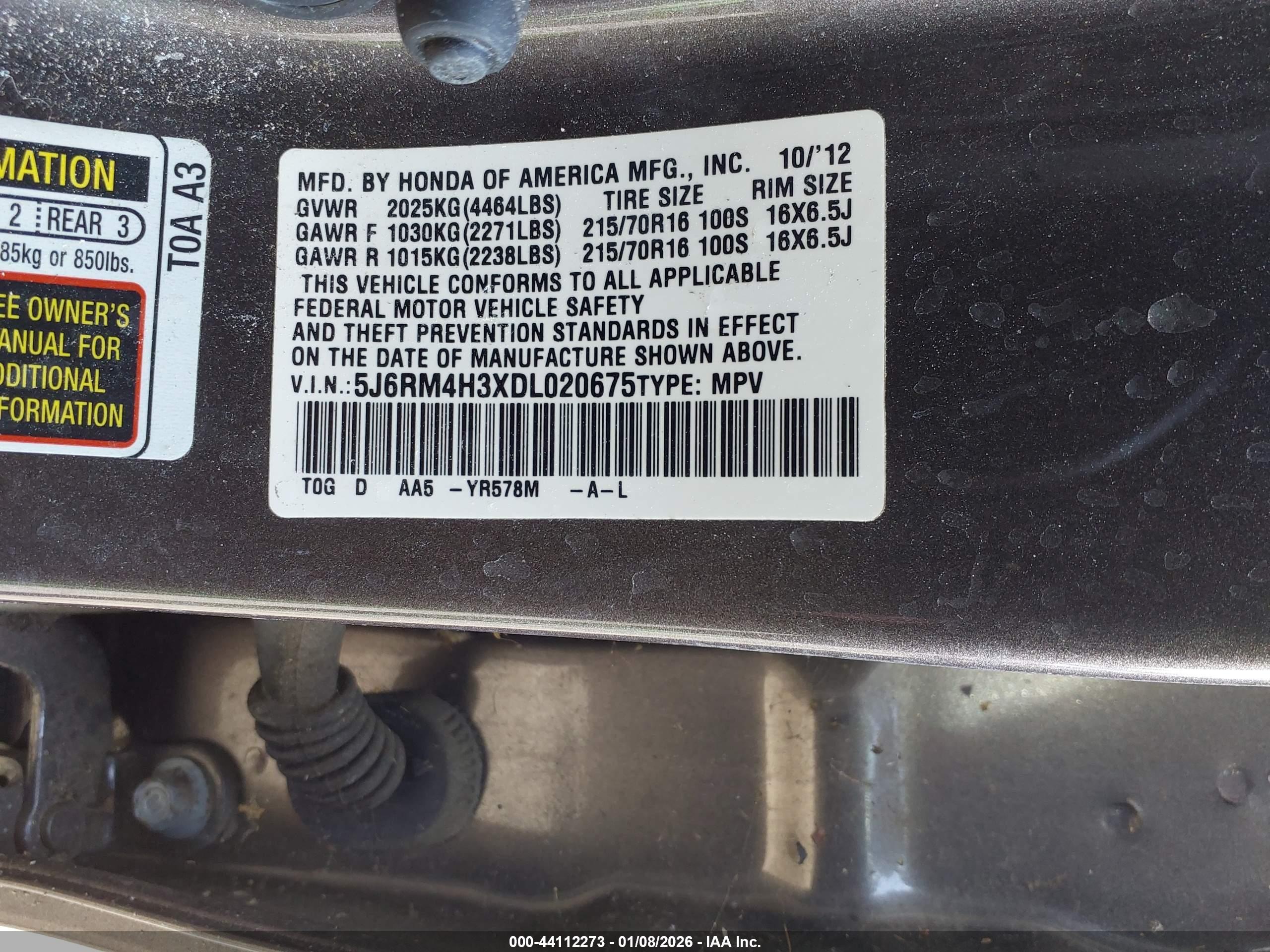 HONDA CR-V image 9