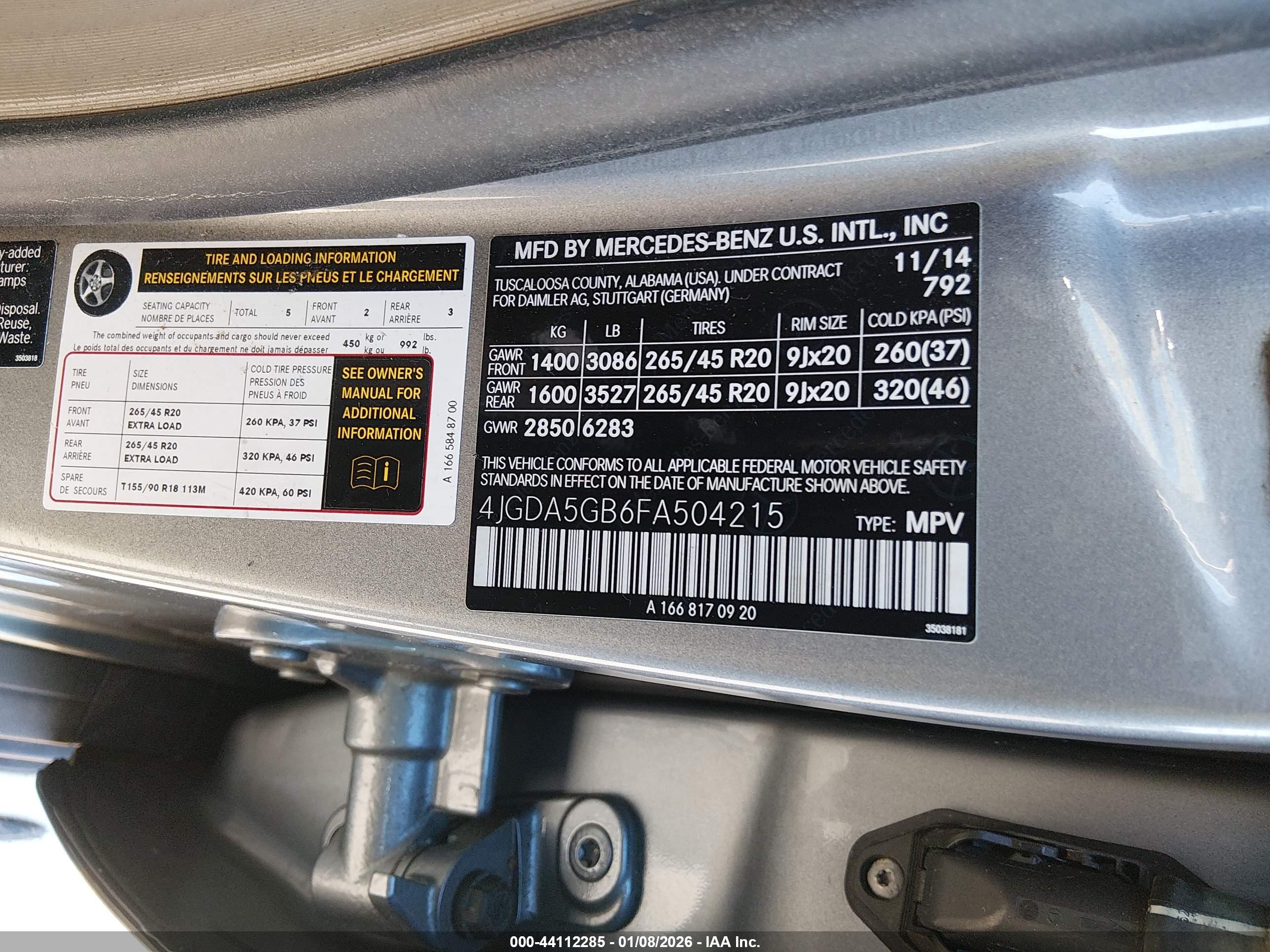 MERCEDES-BENZ ML image 9
