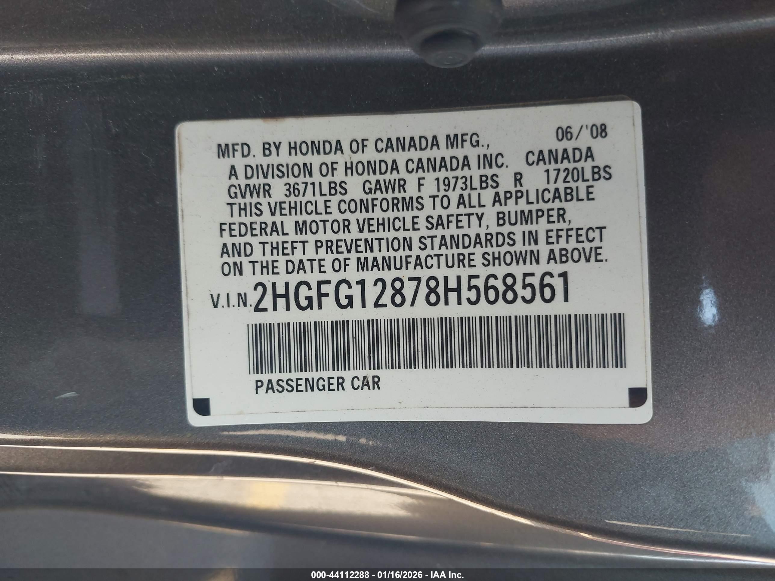 HONDA CIVIC image 9