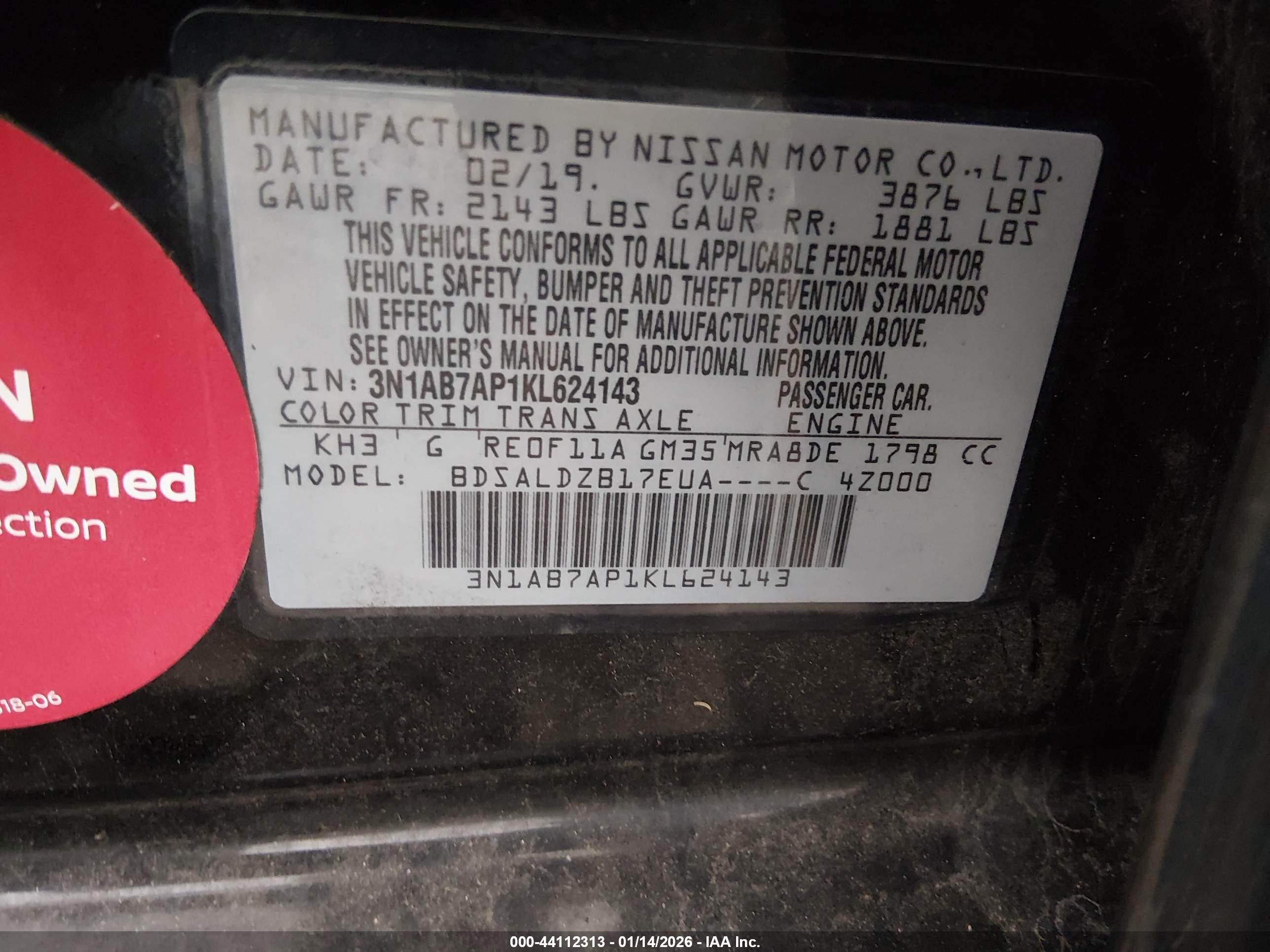 NISSAN SENTRA image 9
