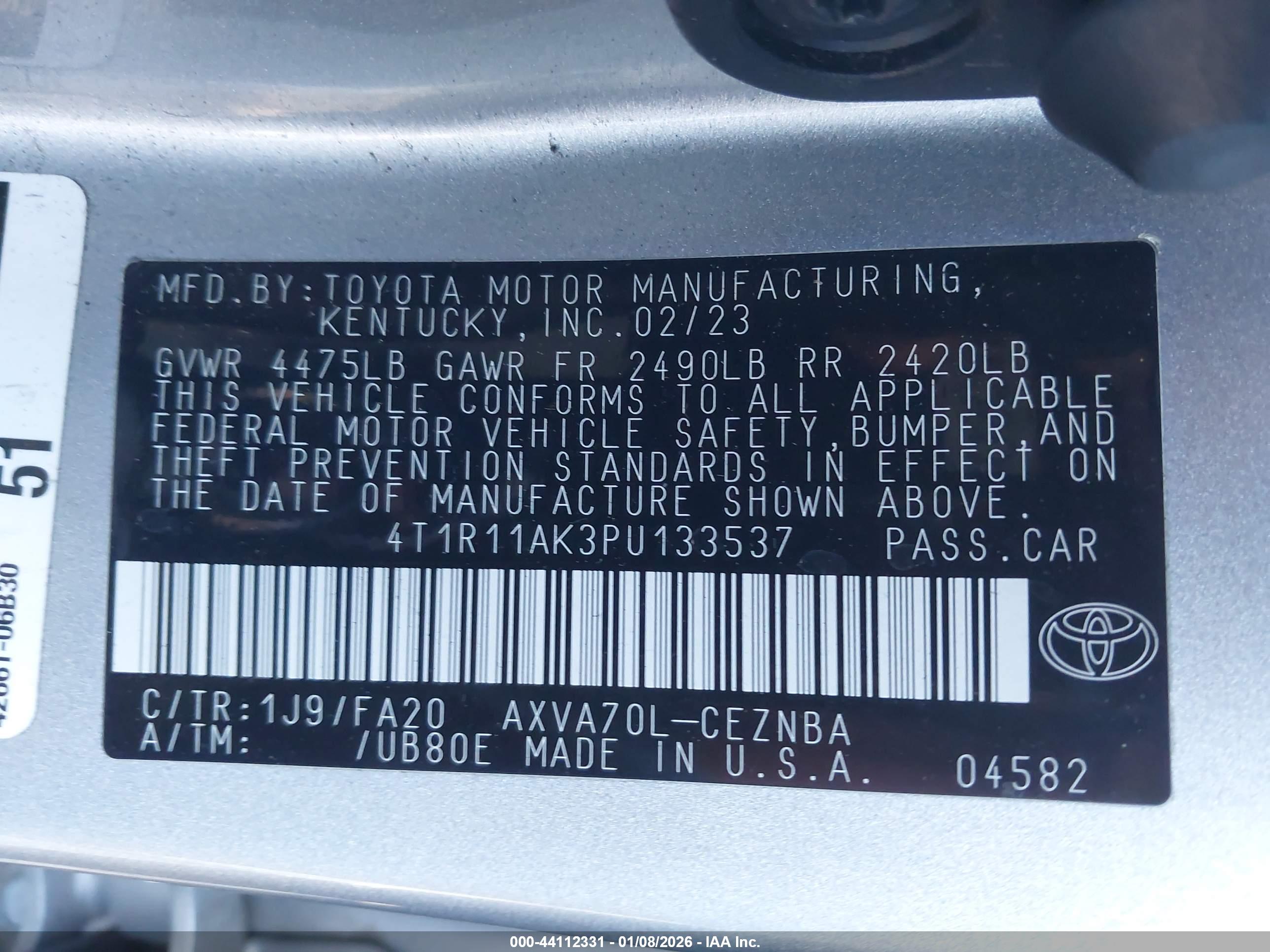 TOYOTA CAMRY image 9