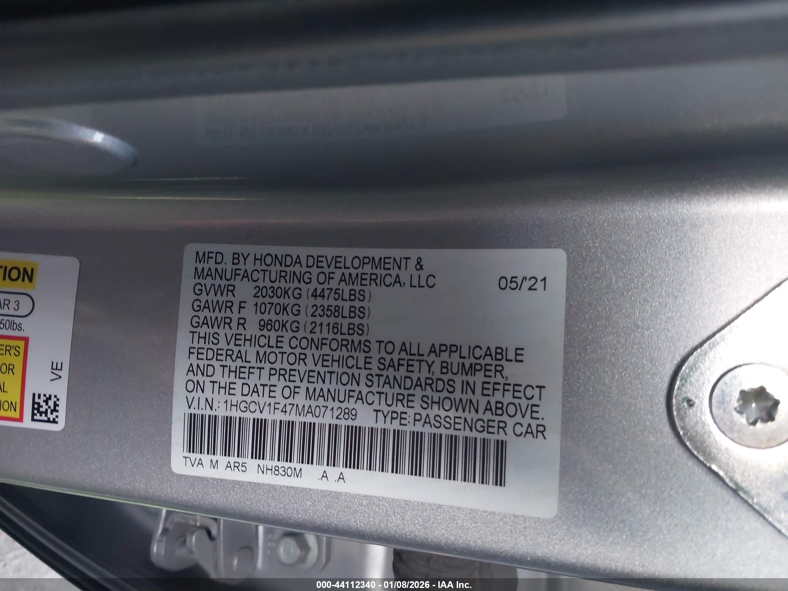 HONDA ACCORD image 9