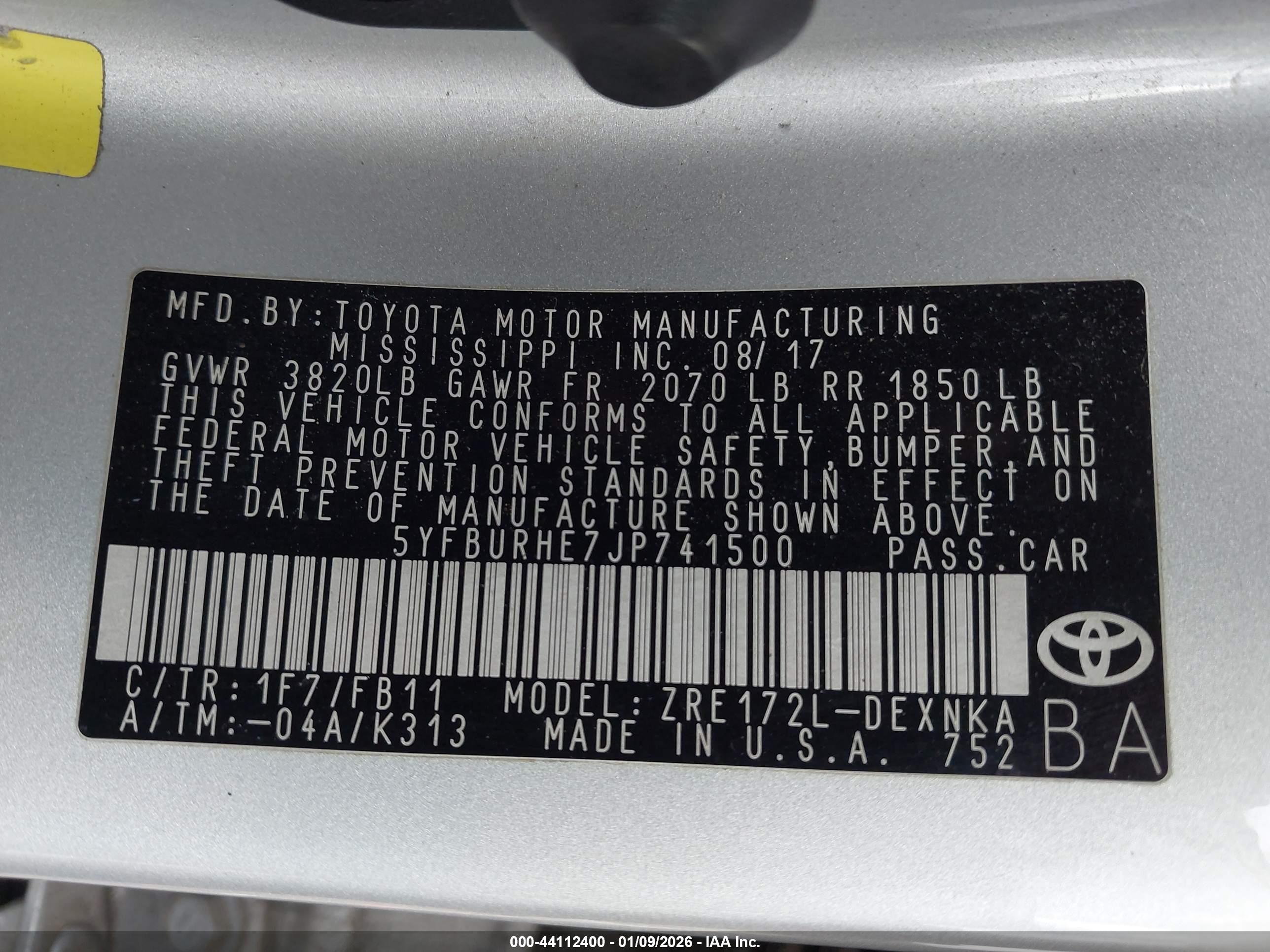 TOYOTA COROLLA image 9