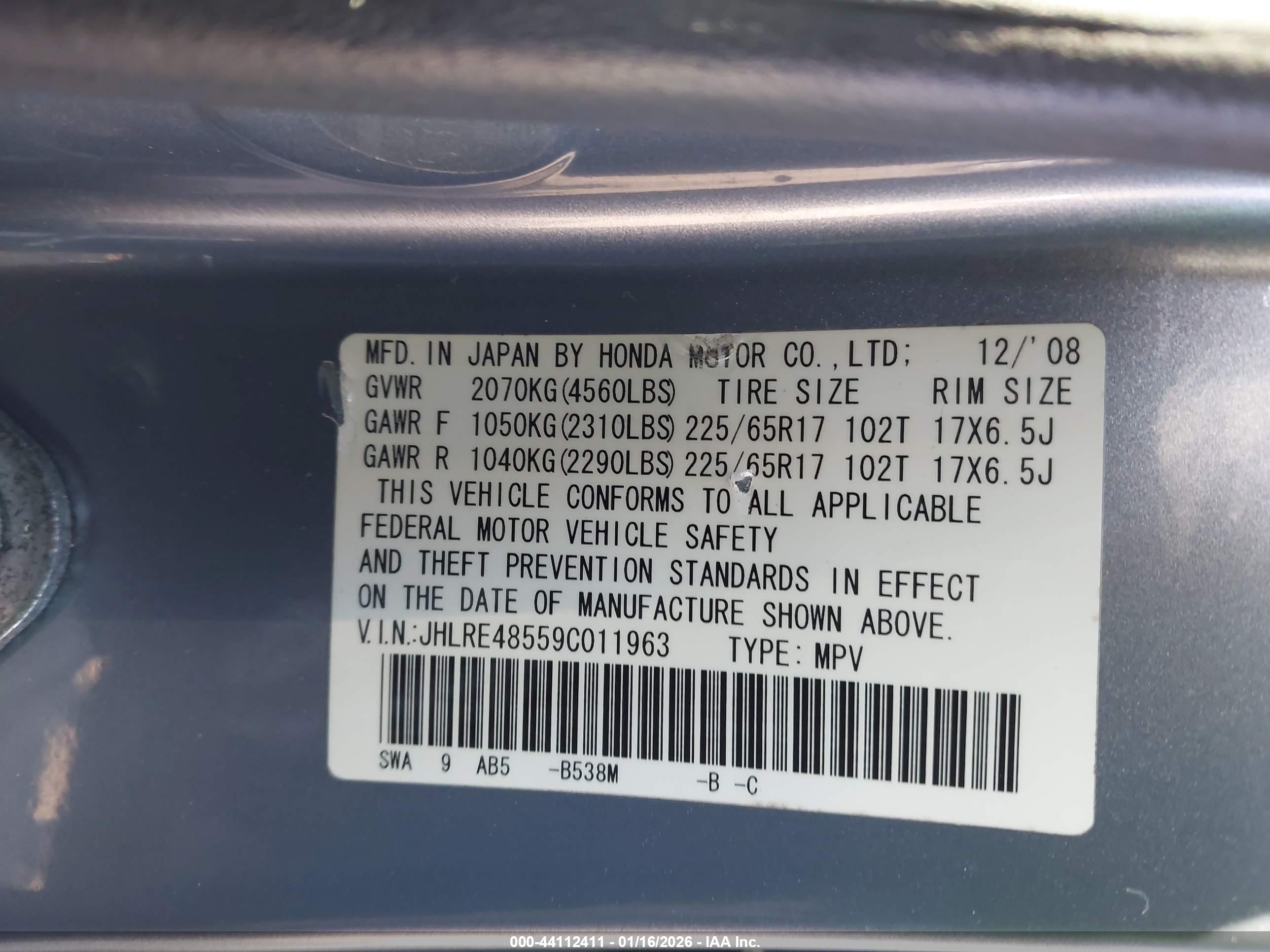 HONDA CR-V image 9