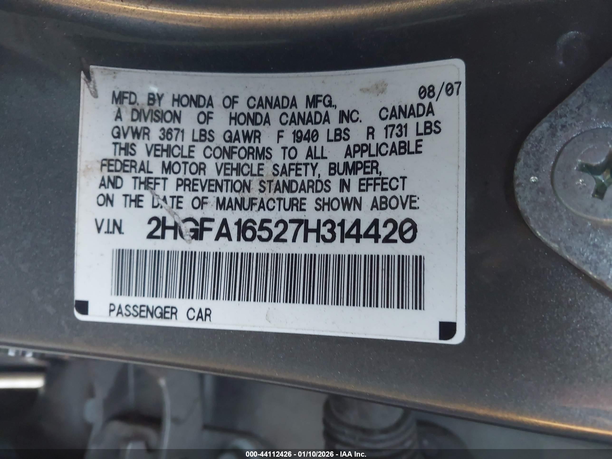 HONDA CIVIC image 9