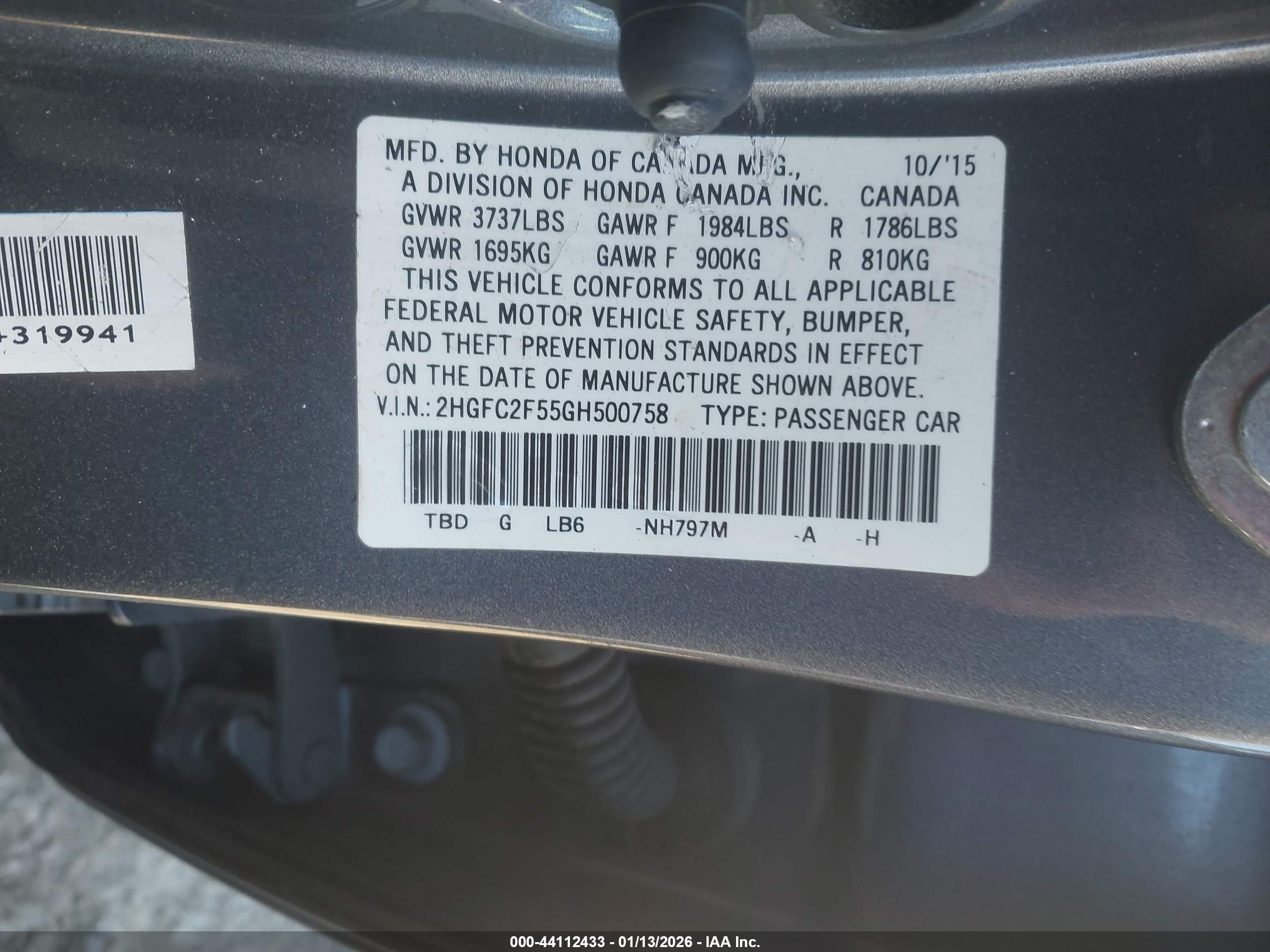 HONDA CIVIC image 9