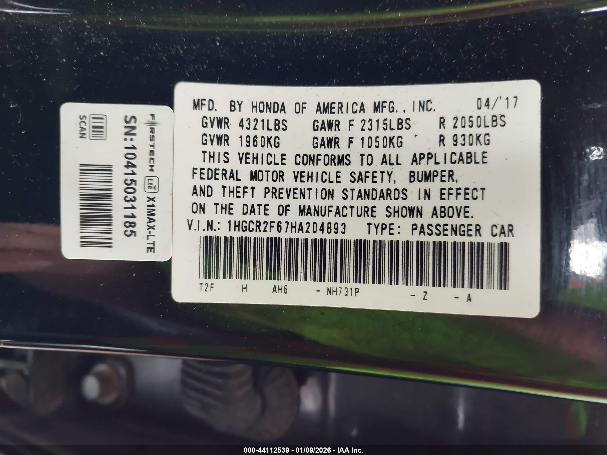 HONDA ACCORD image 9