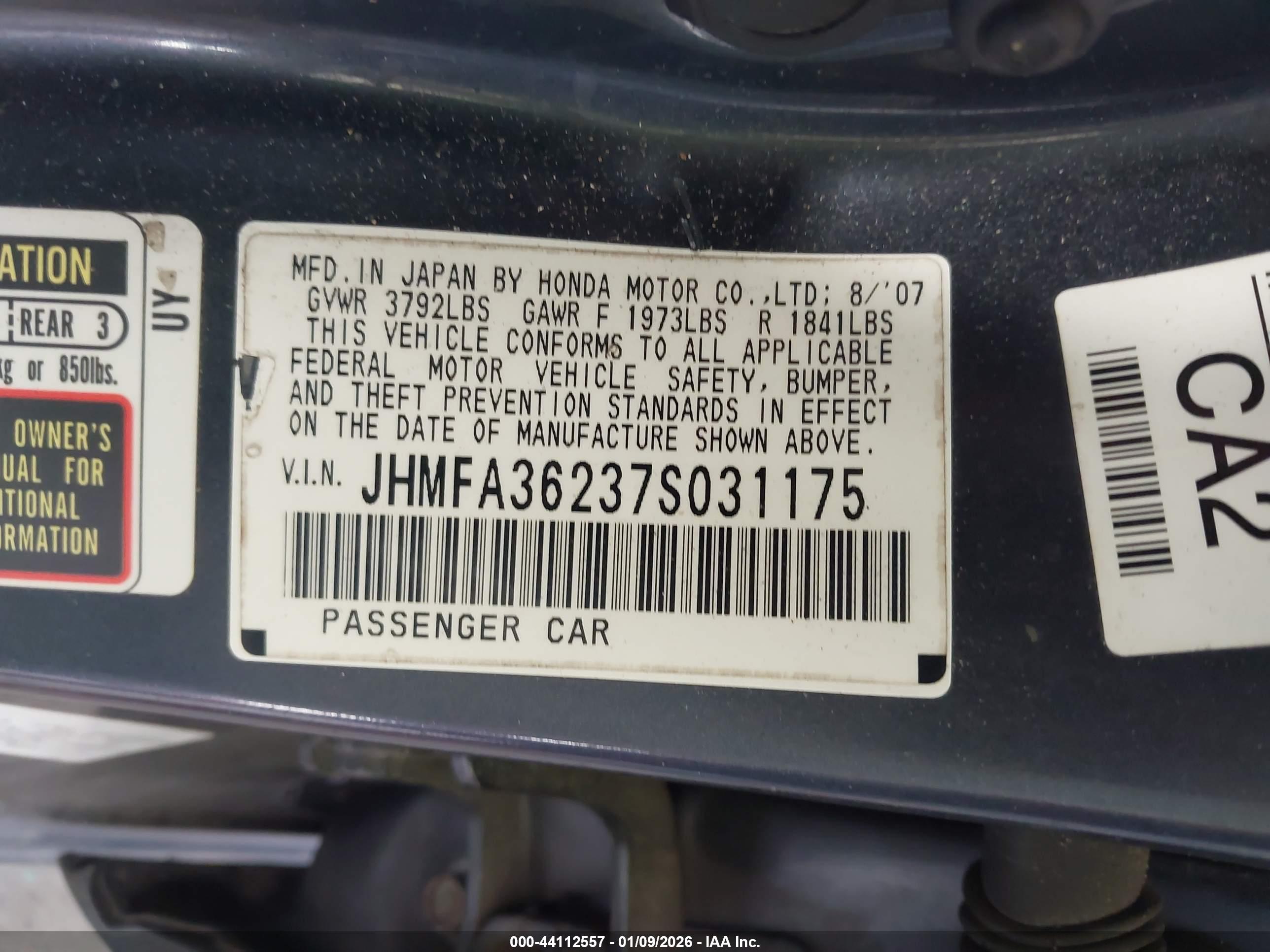 HONDA CIVIC image 9