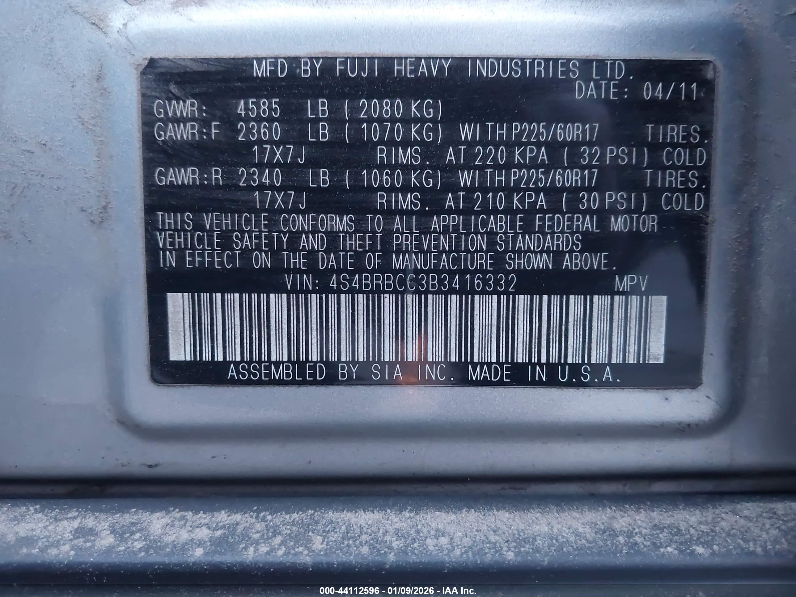 SUBARU OUTBACK image 9
