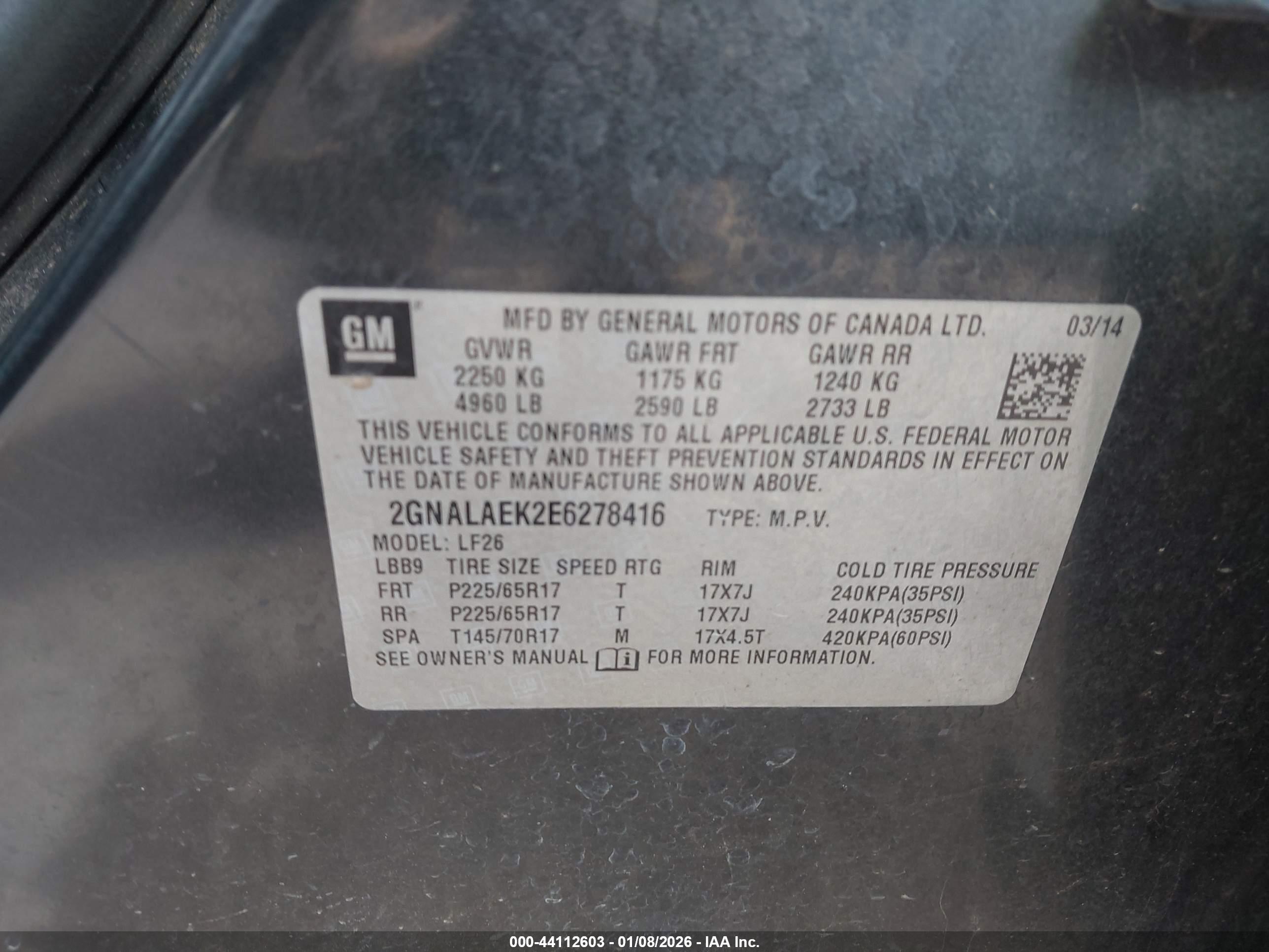 CHEVROLET EQUINOX image 9