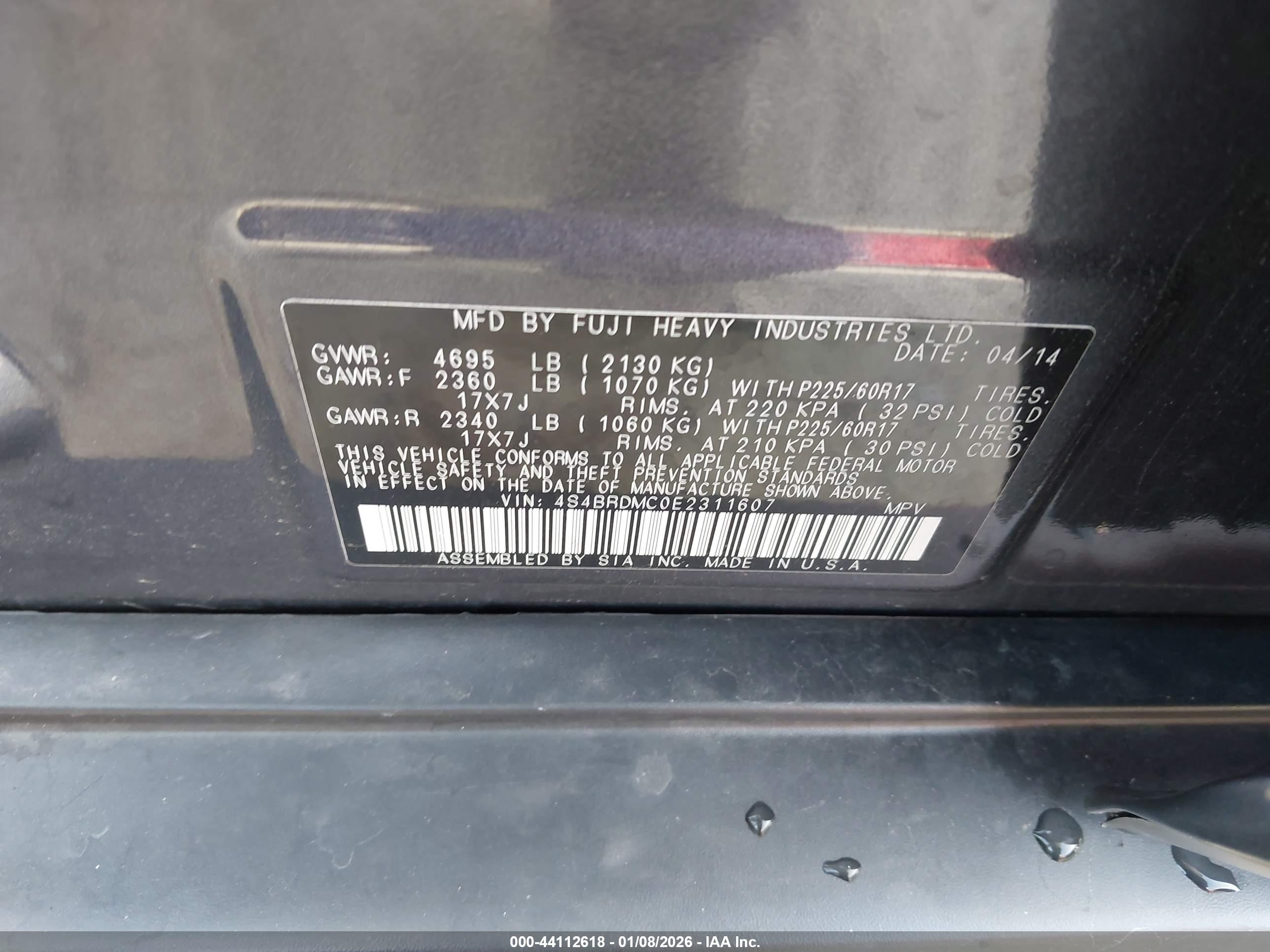 SUBARU OUTBACK image 9