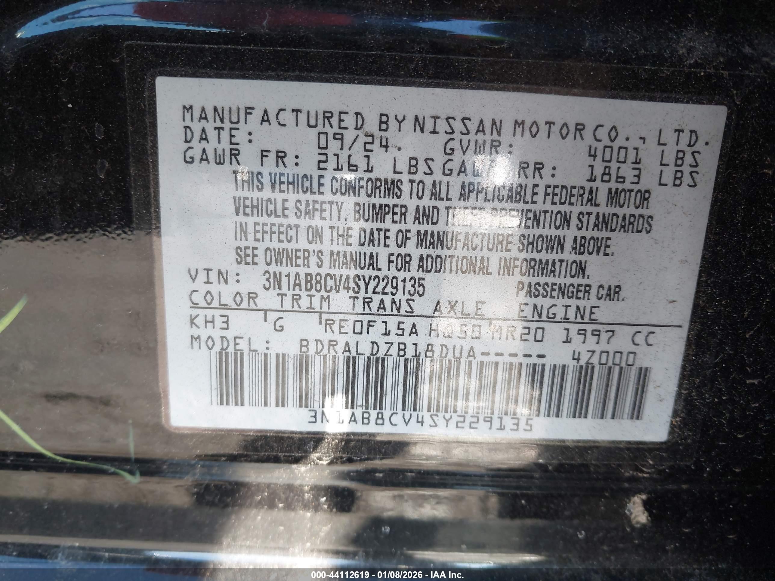 NISSAN SENTRA image 9