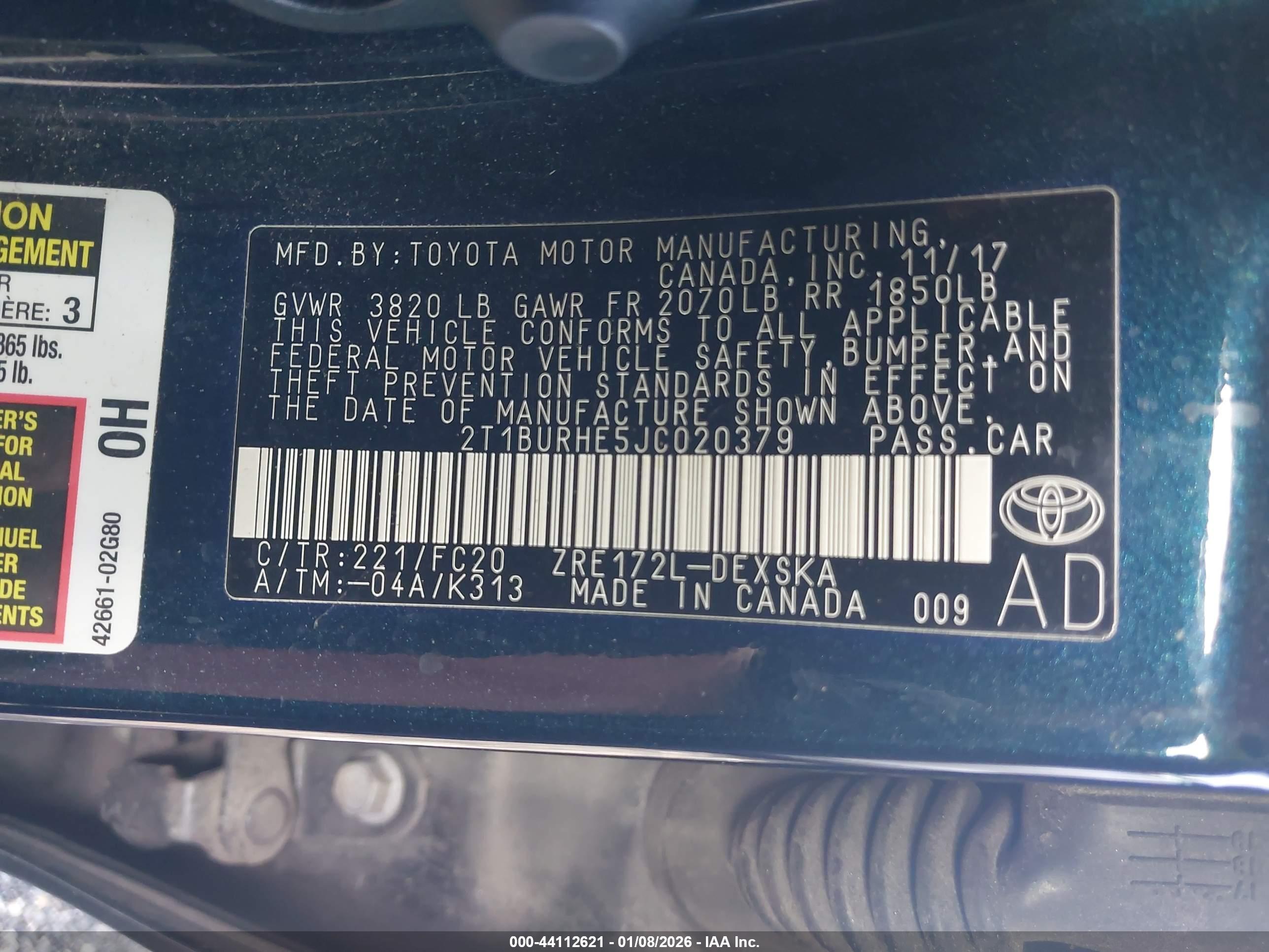 TOYOTA COROLLA image 9