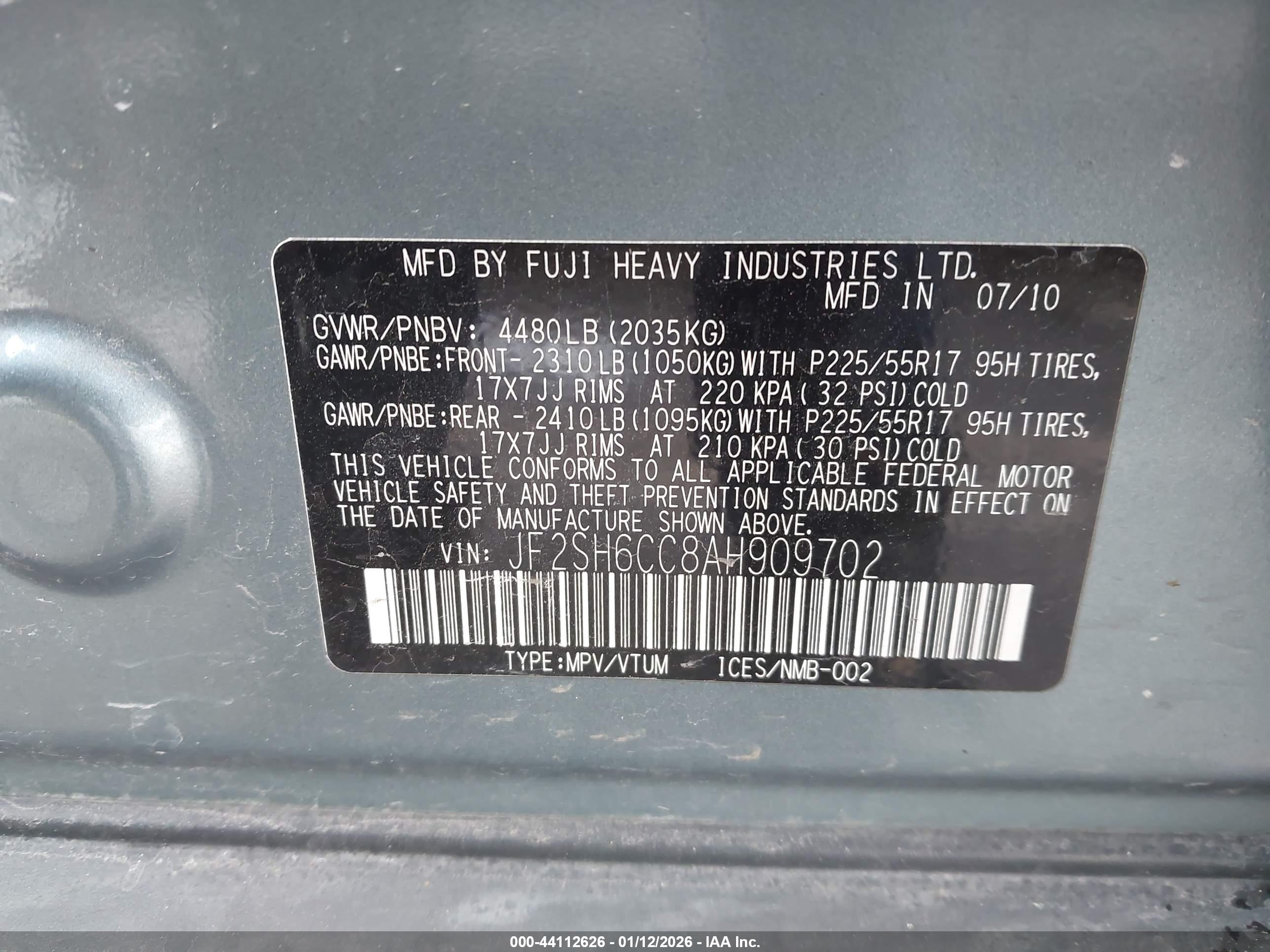 SUBARU FORESTER image 9