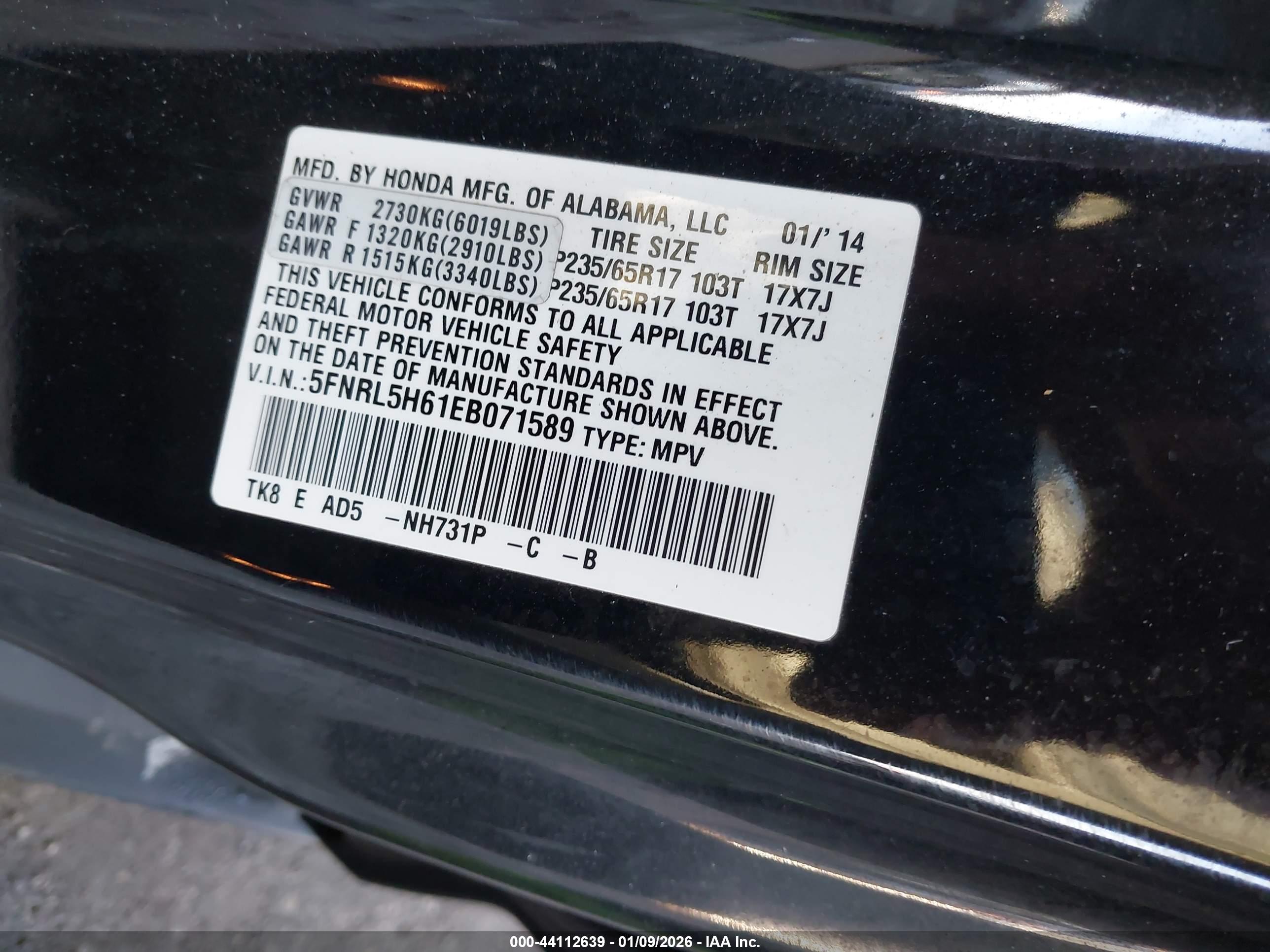 HONDA ODYSSEY image 9