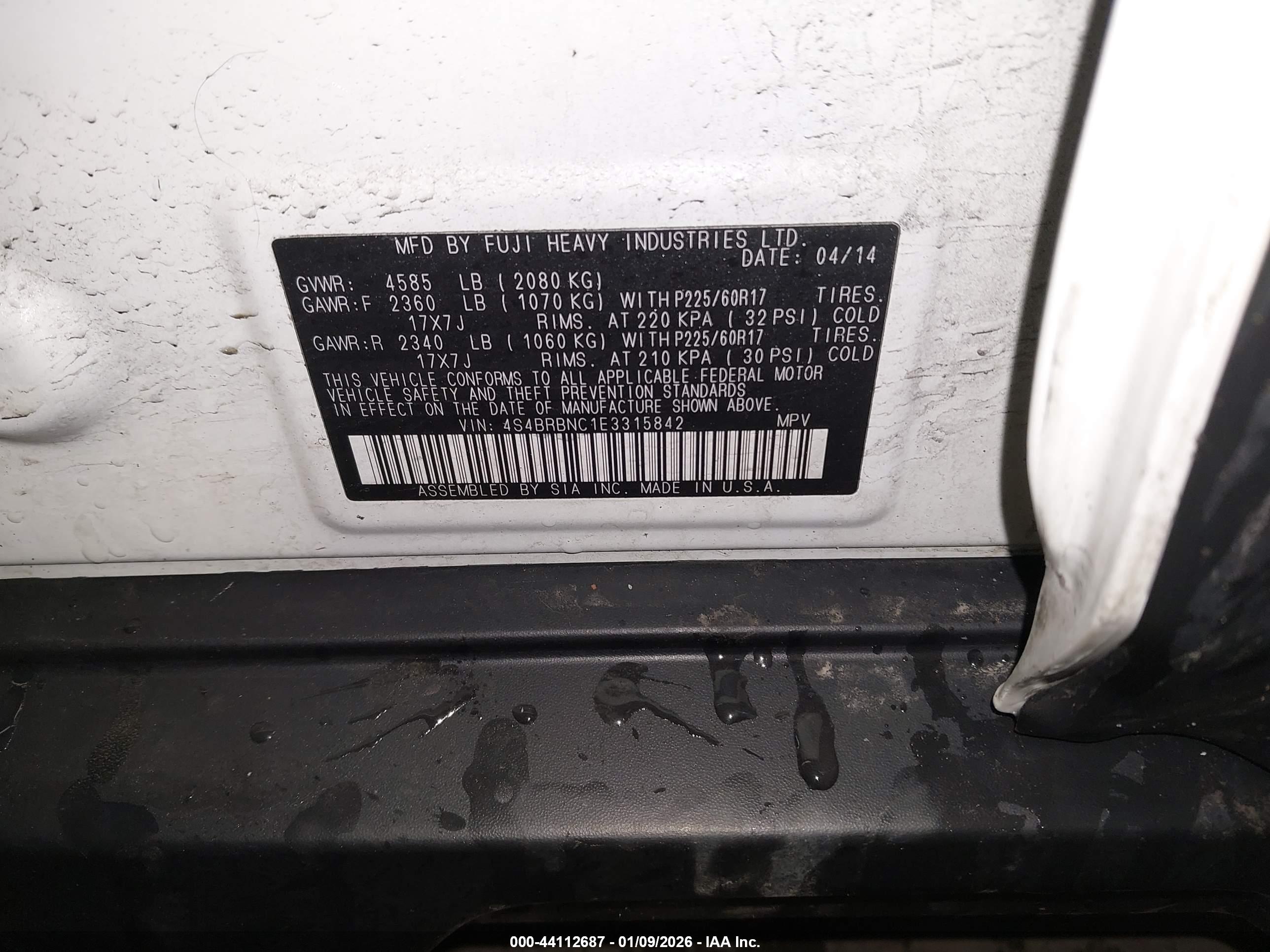 SUBARU OUTBACK image 9