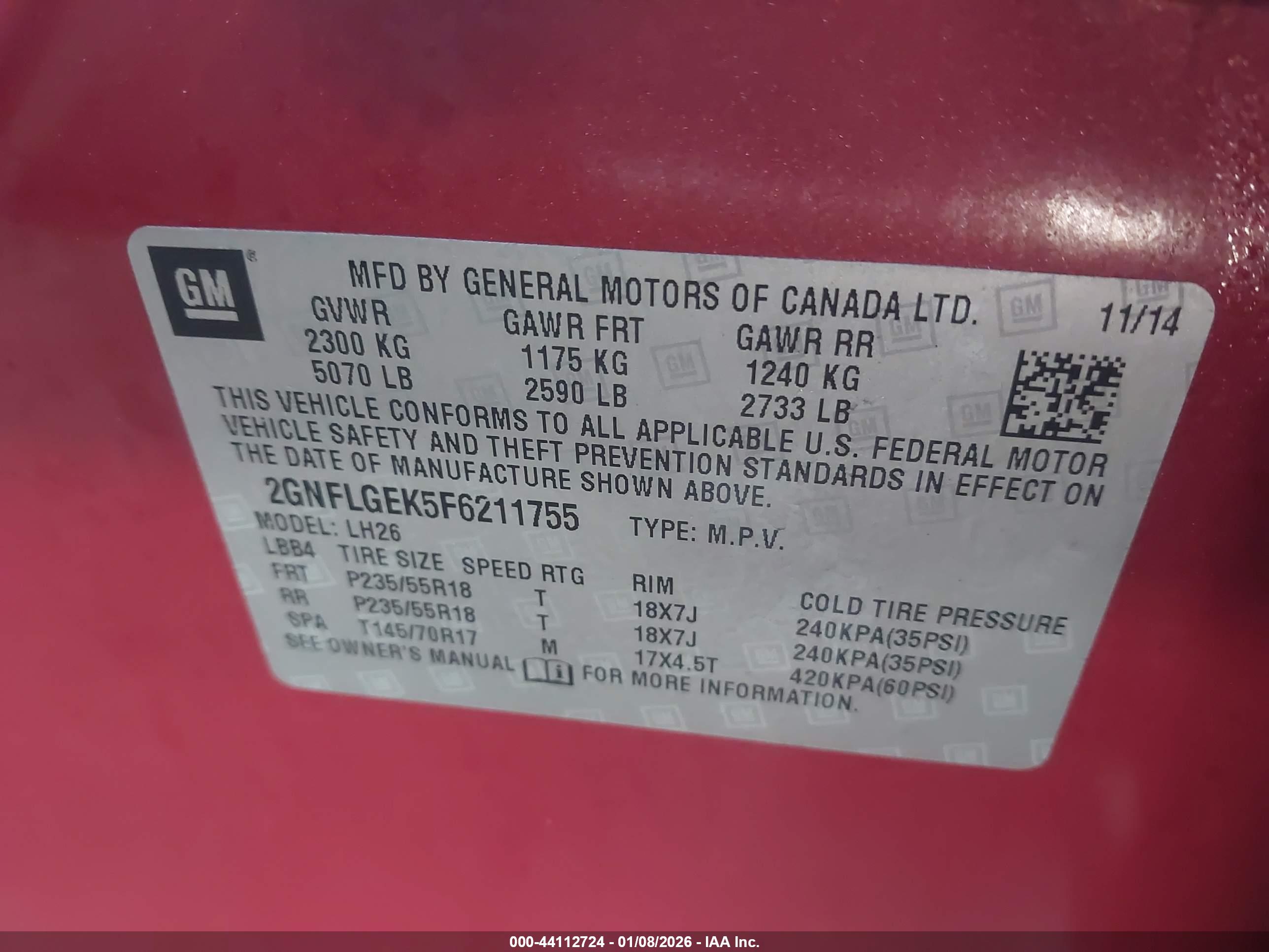 CHEVROLET EQUINOX image 9