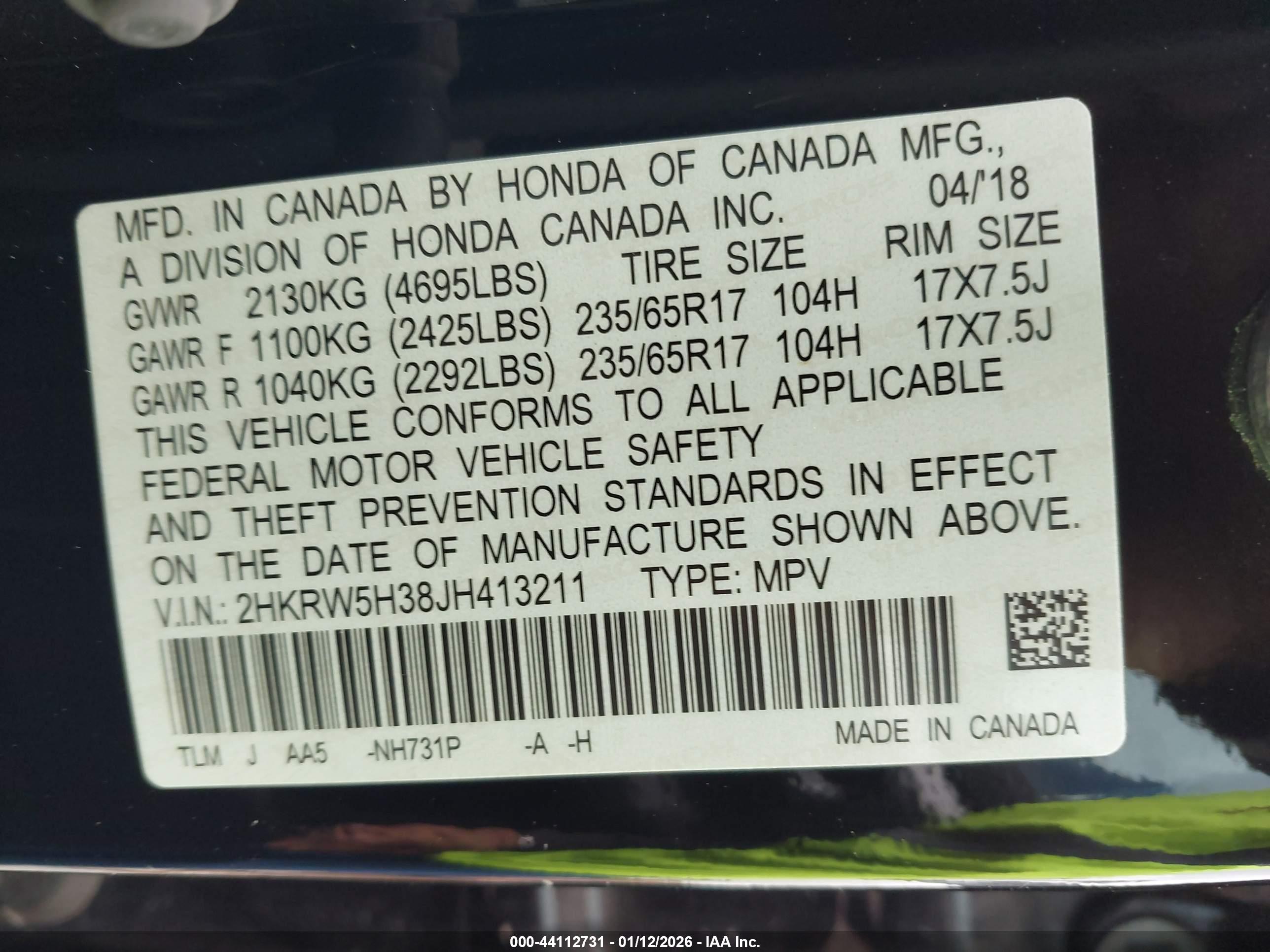 HONDA CR-V image 9