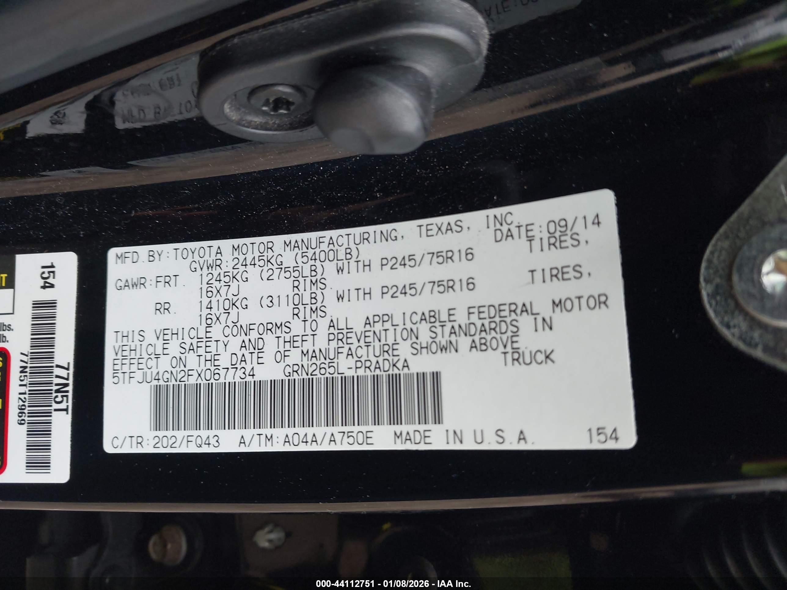 TOYOTA TACOMA image 9