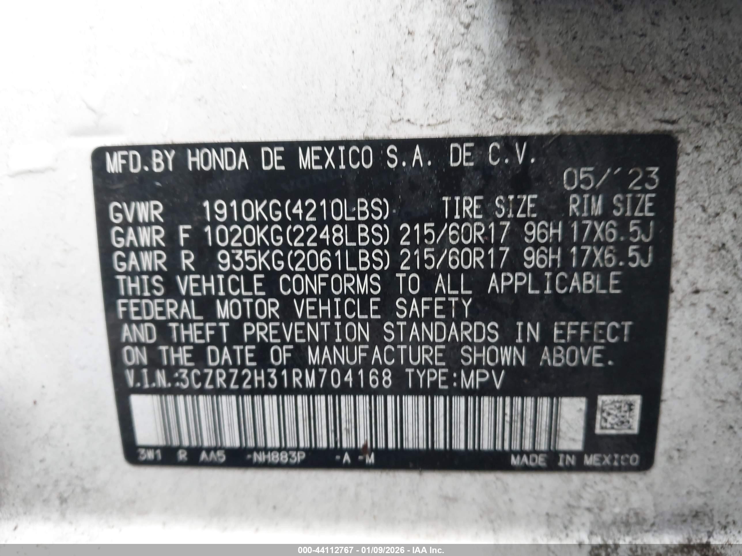 HONDA HR-V image 9