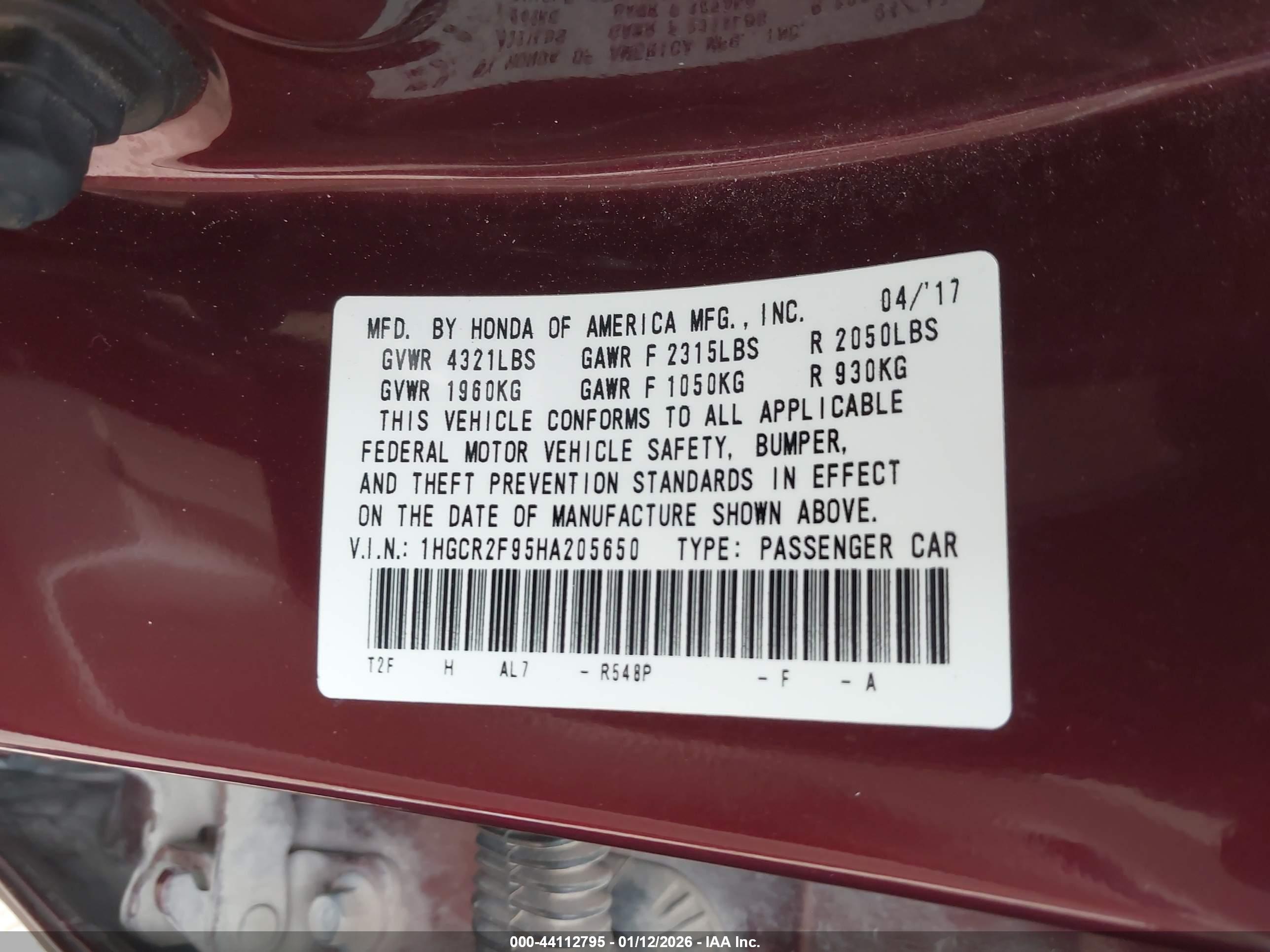 HONDA ACCORD image 9