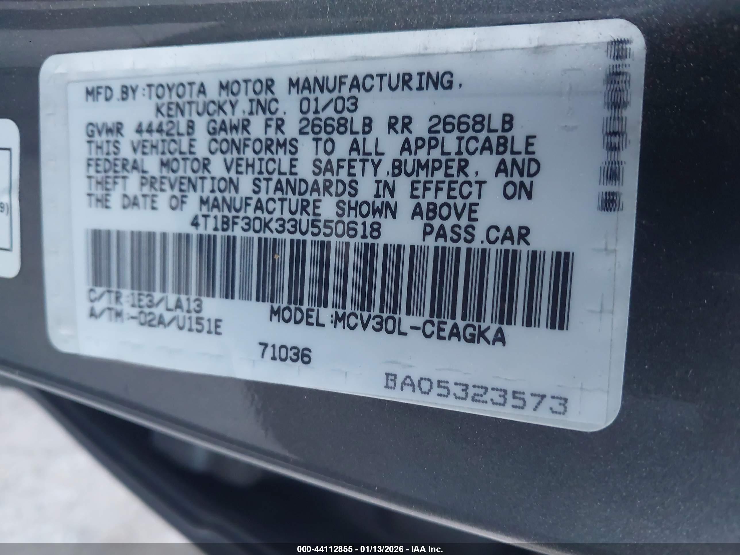 TOYOTA CAMRY image 9