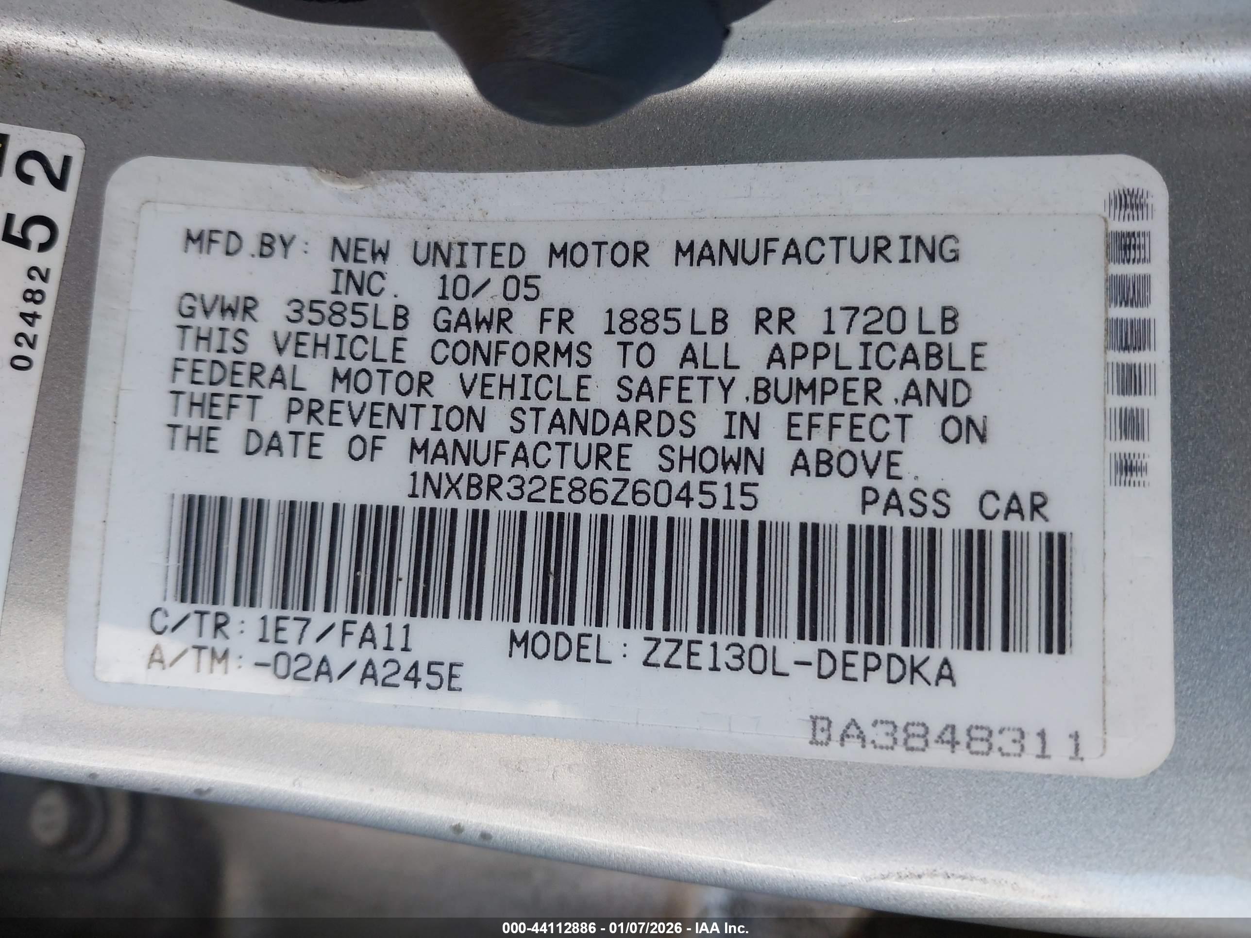 TOYOTA COROLLA image 9