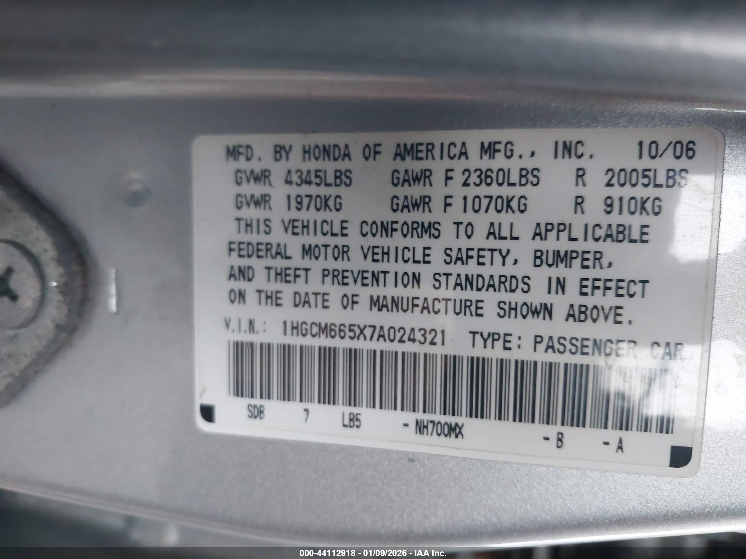 HONDA ACCORD image 10