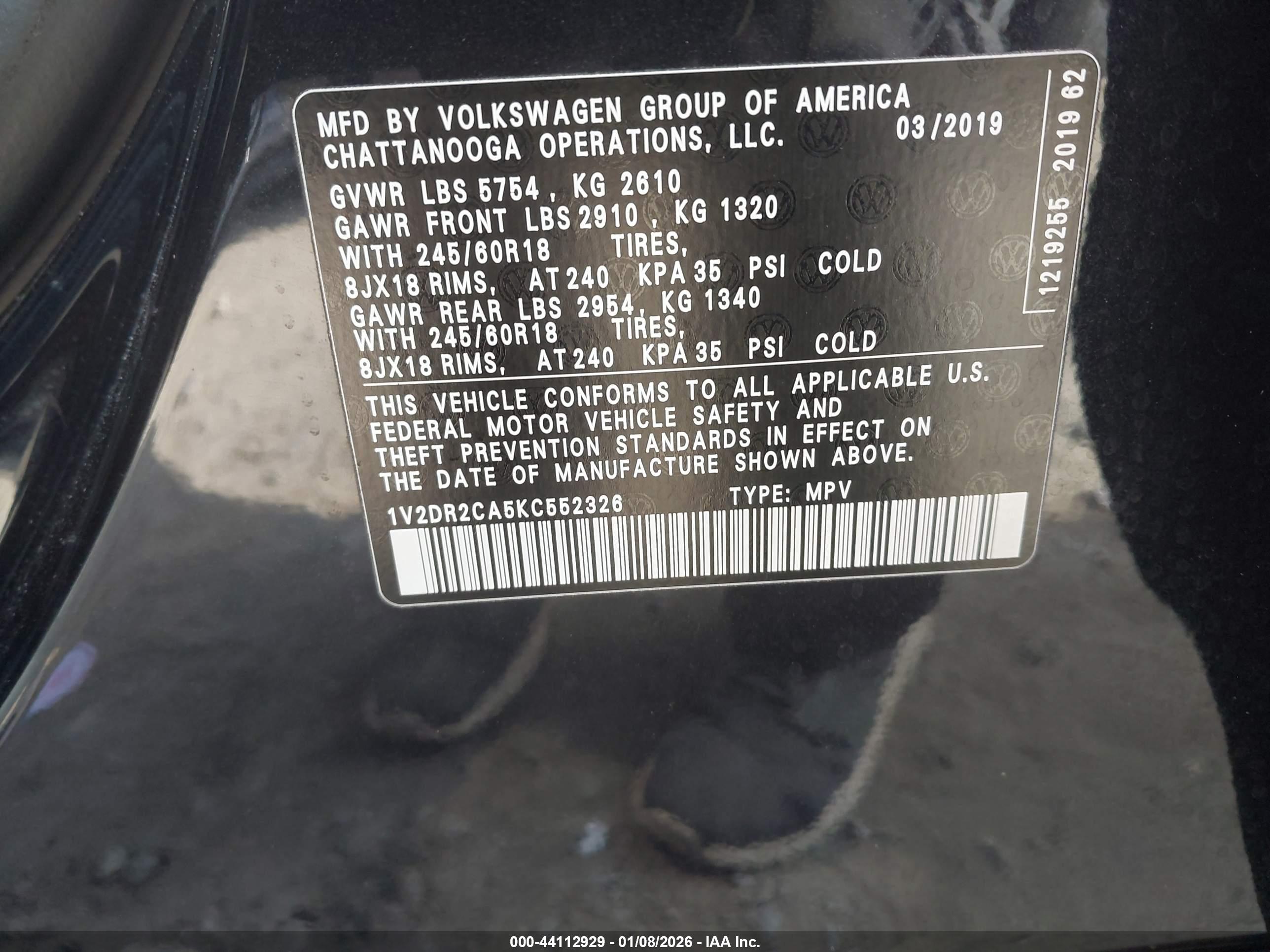 VOLKSWAGEN ATLAS image 9