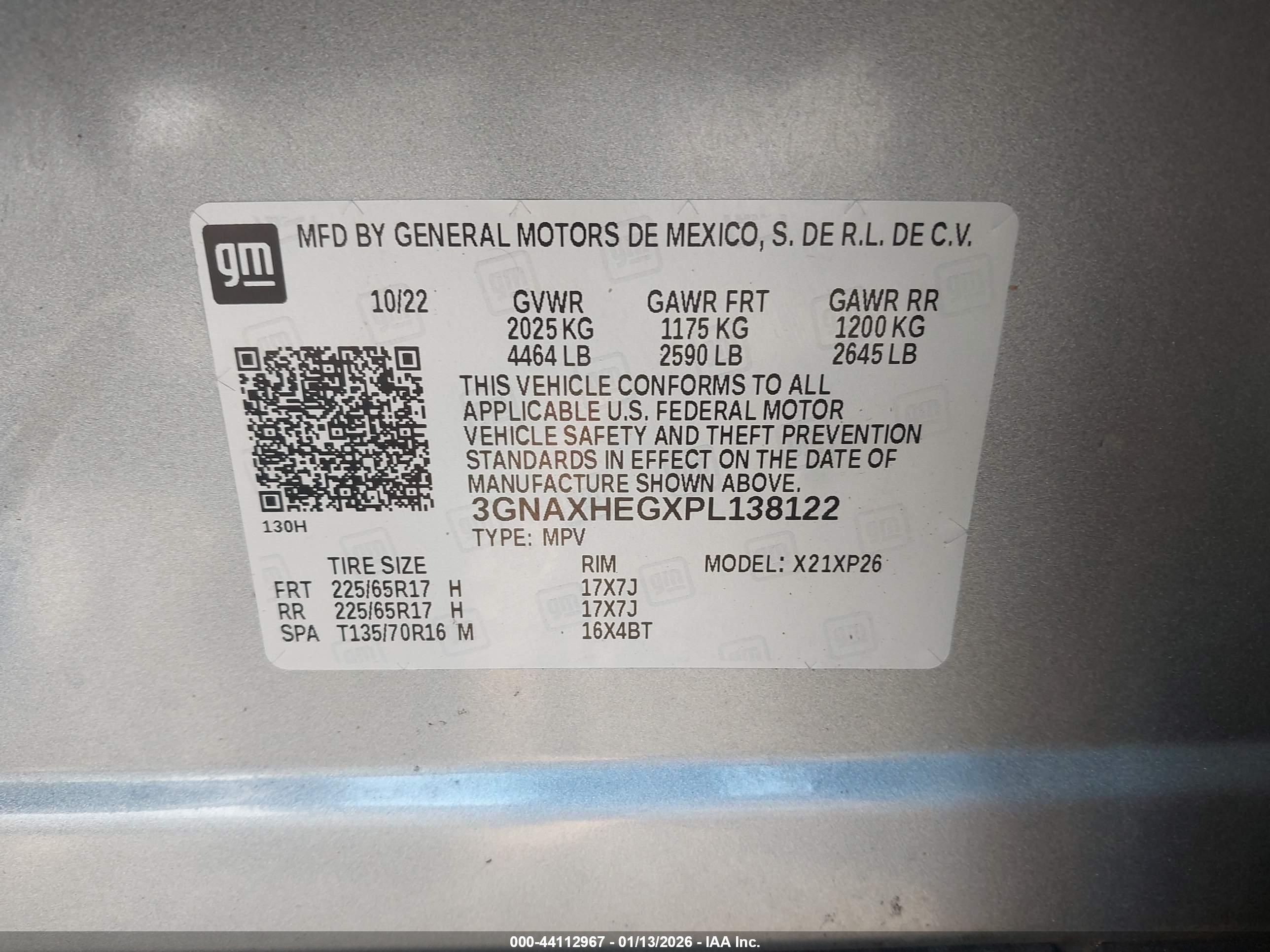 CHEVROLET EQUINOX image 9