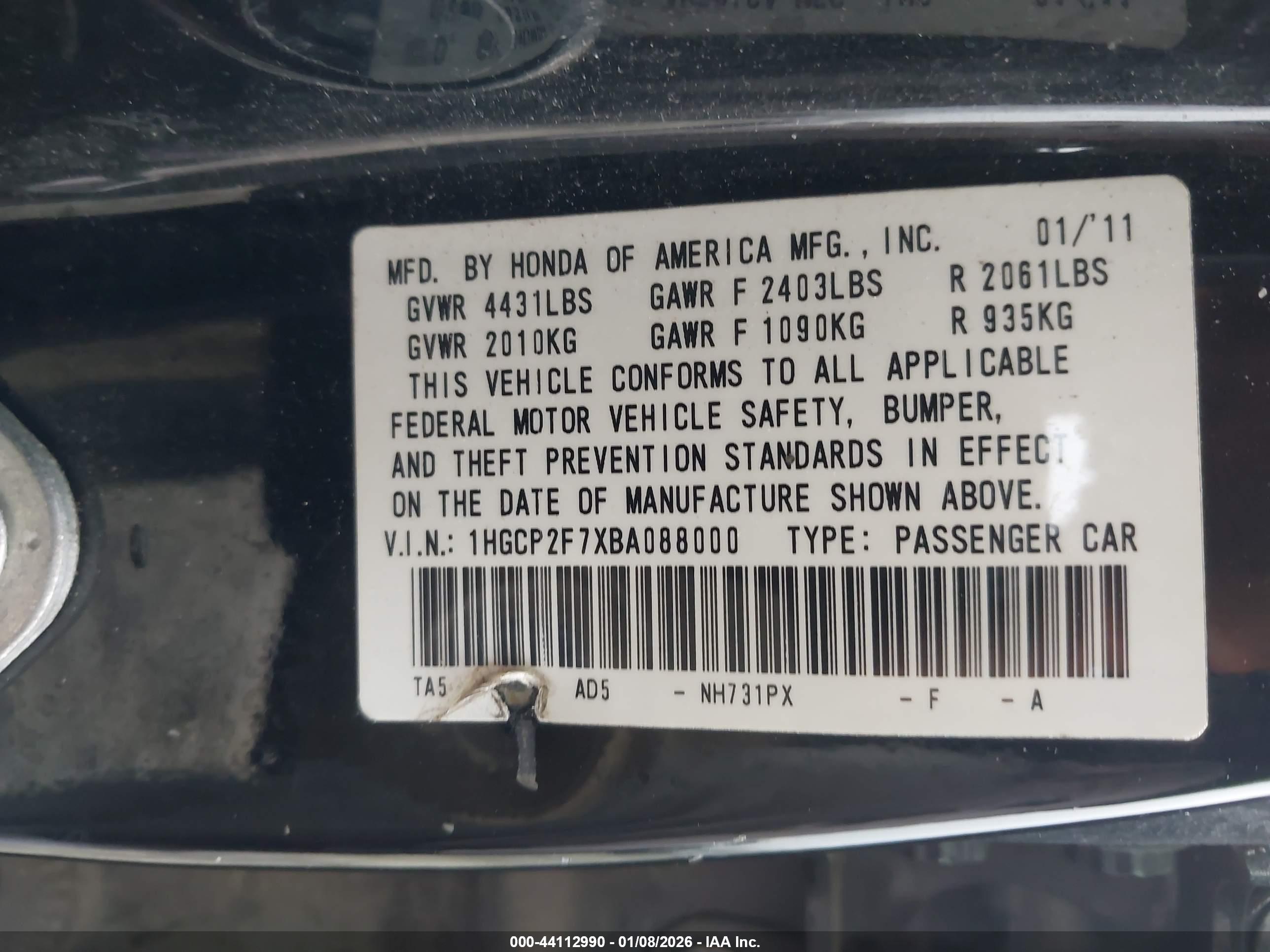 HONDA ACCORD image 9