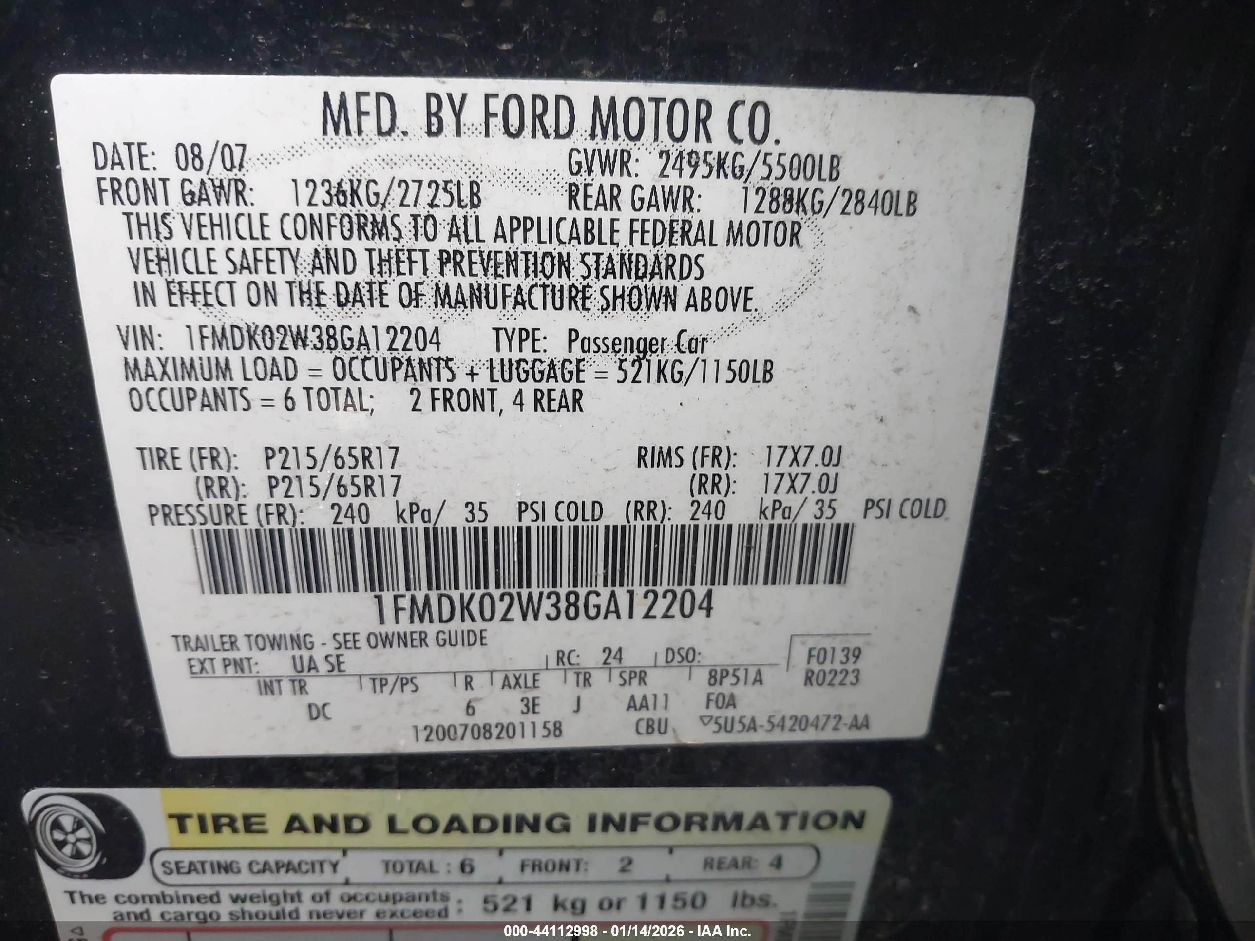 FORD TAURUS image 9