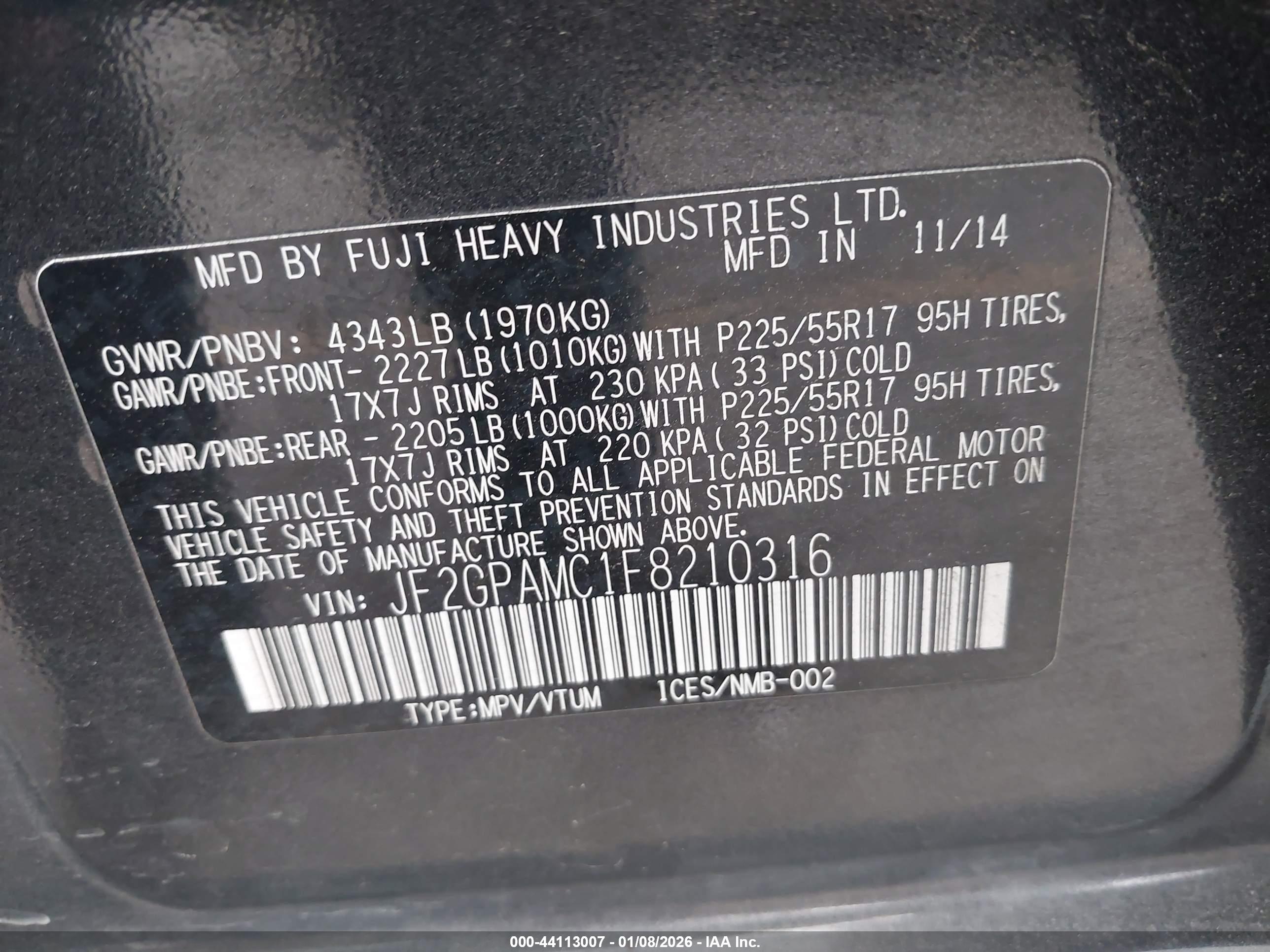 SUBARU XV image 9