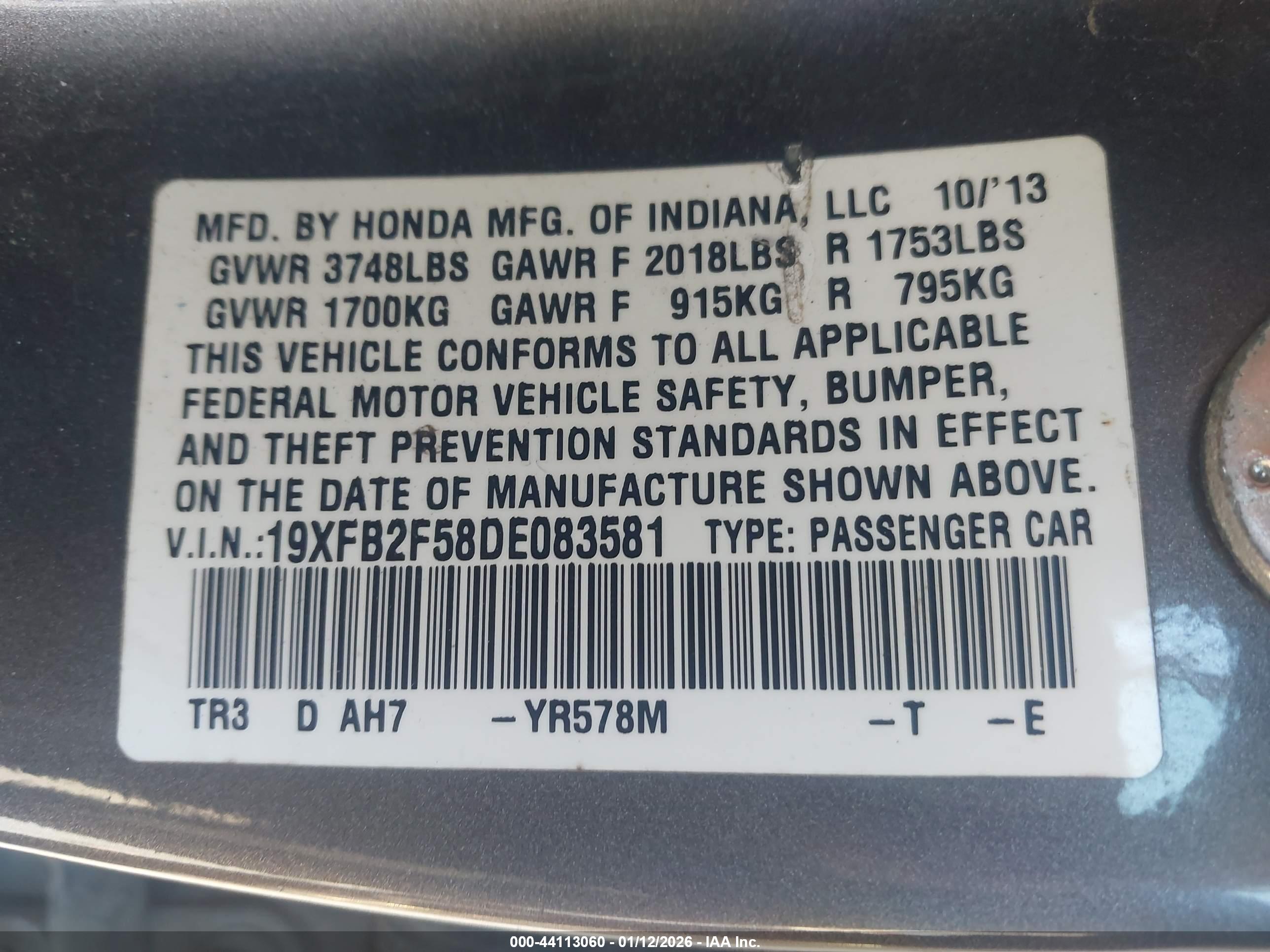 HONDA CIVIC image 9