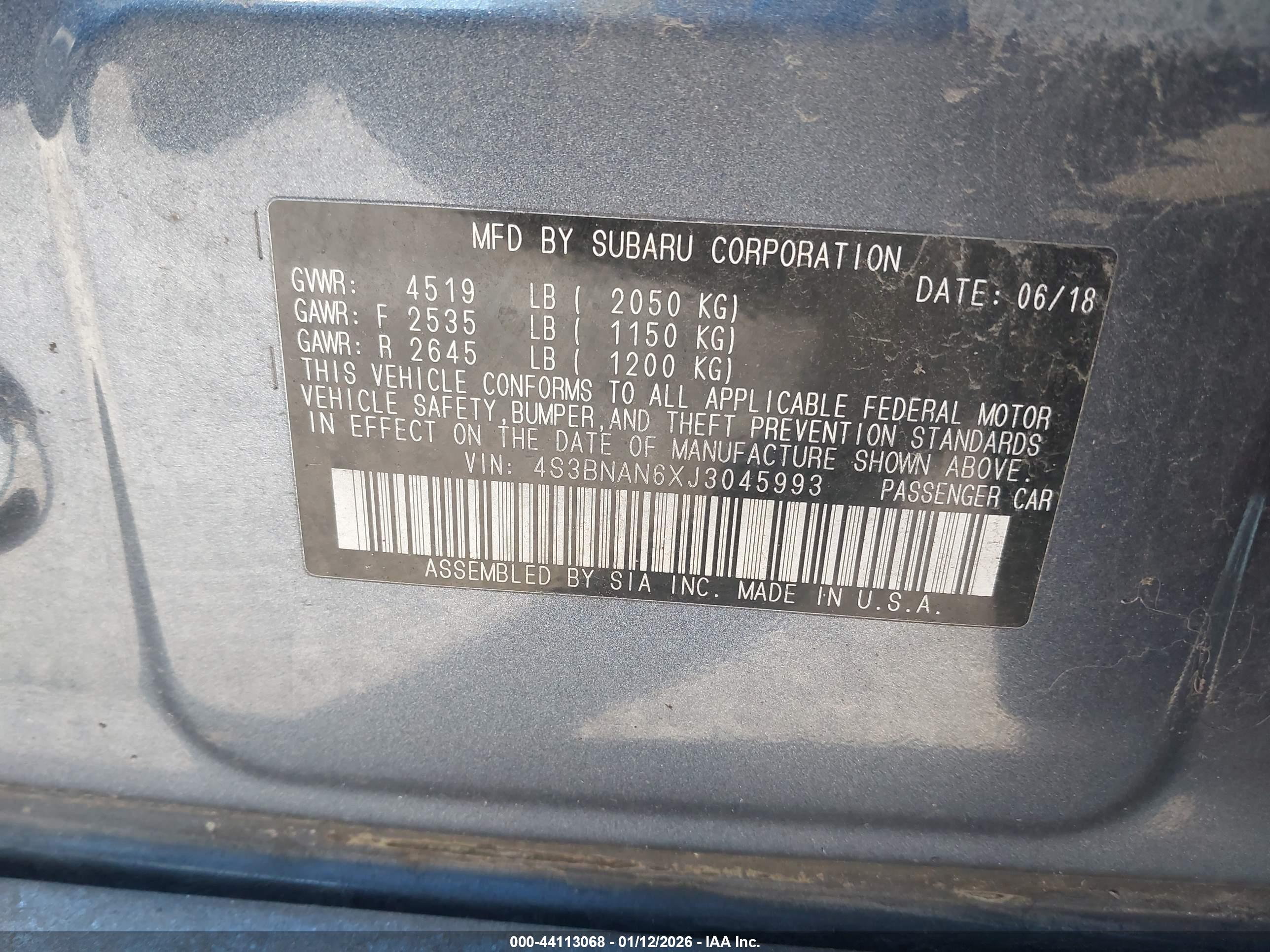 SUBARU LEGACY image 9