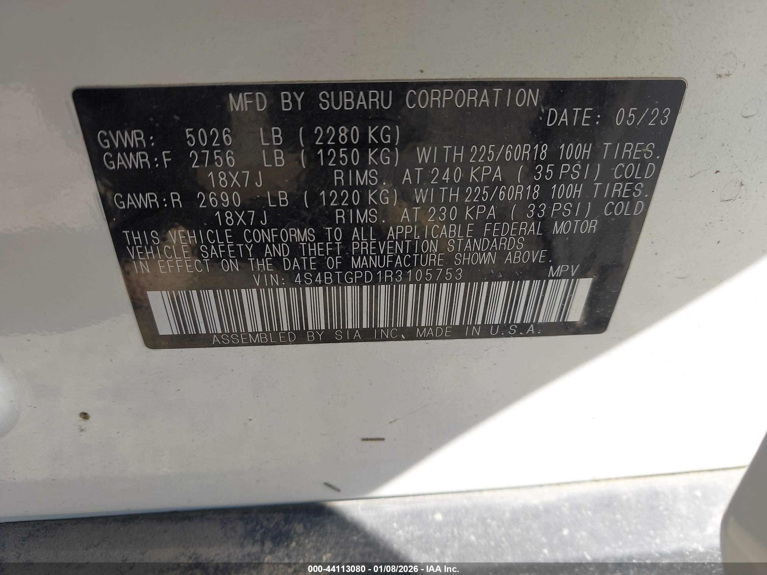 SUBARU OUTBACK image 9