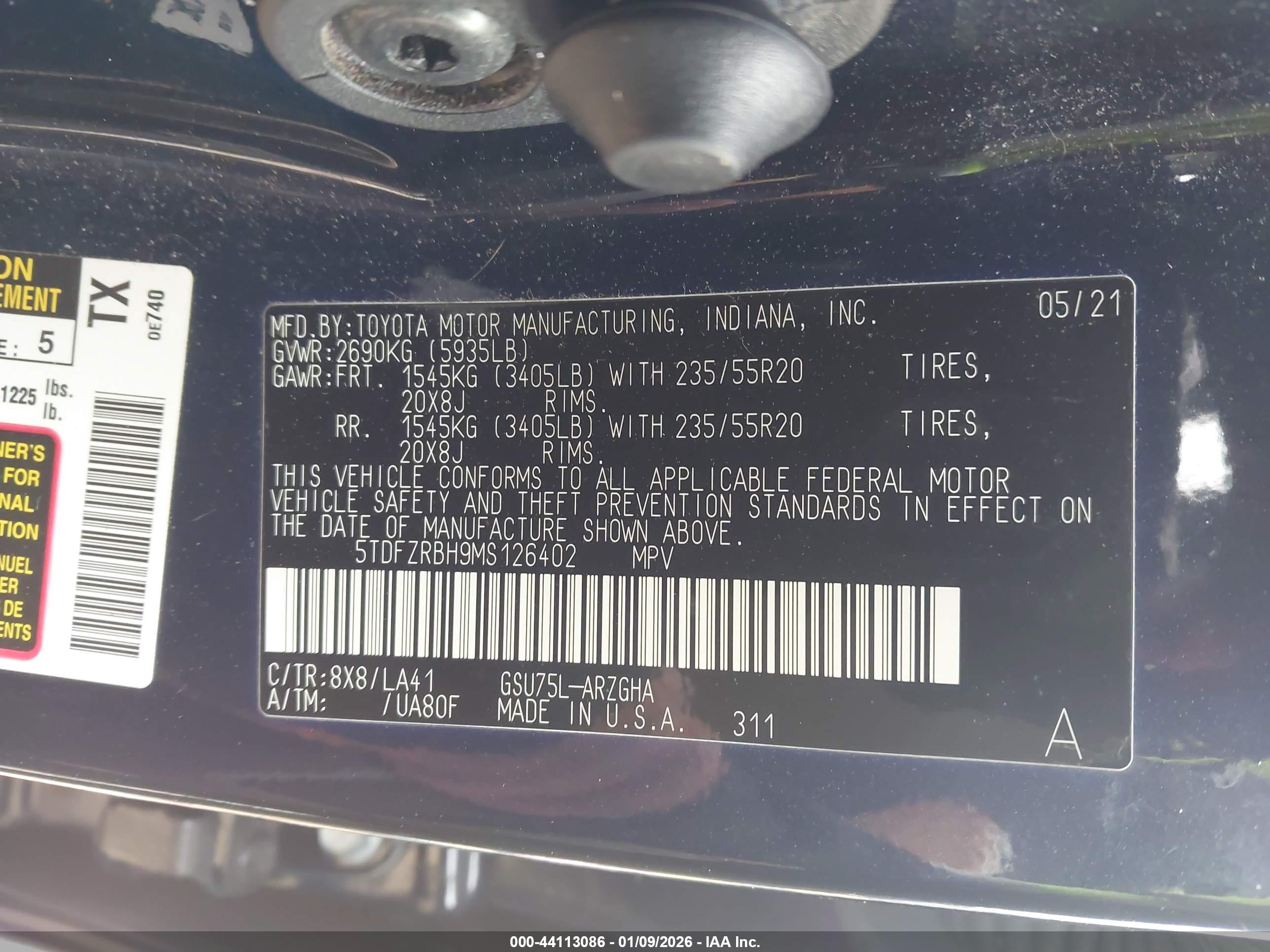 TOYOTA HIGHLANDER image 9