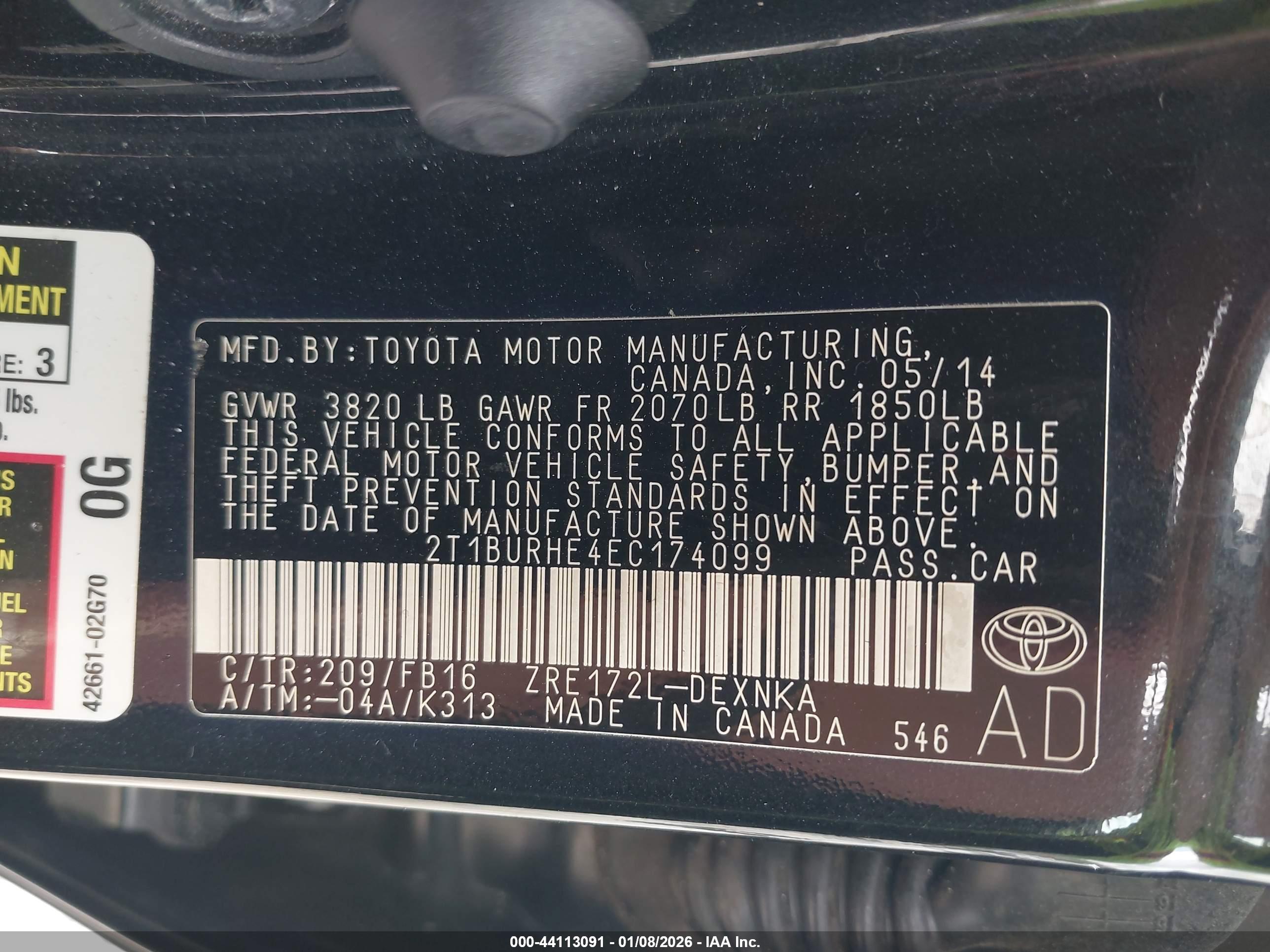 TOYOTA COROLLA image 9